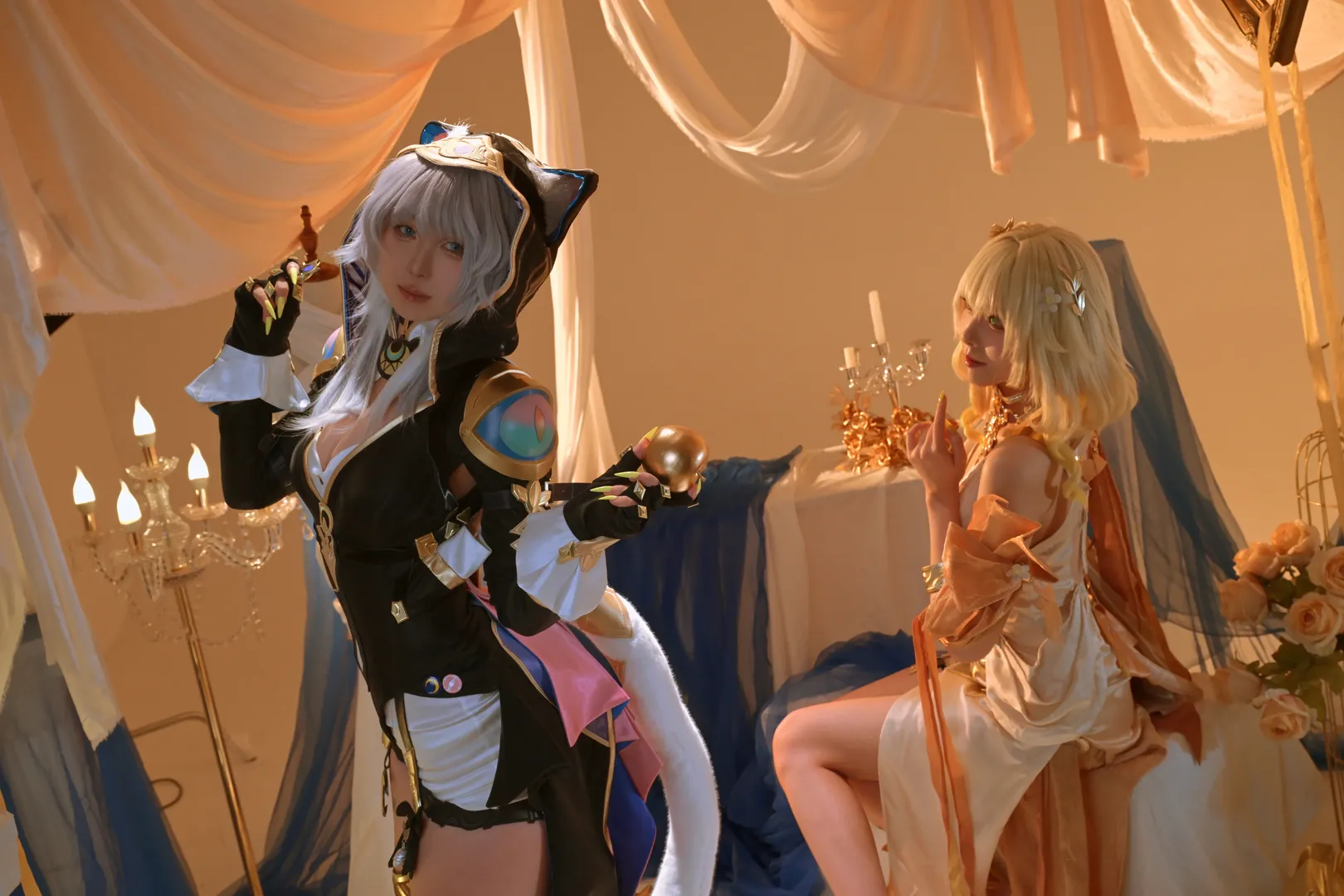 赛飞儿cos, 崩坏星穹铁道, cosplay正片, 阿格莱雅, 棚拍创作 - 第2张