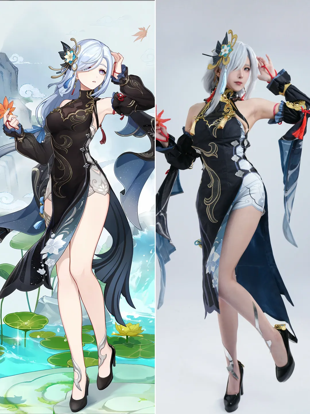 原神, Cosplay摄影, 申鹤cos, 二次元还原, 国风角色扮演 - 第1张