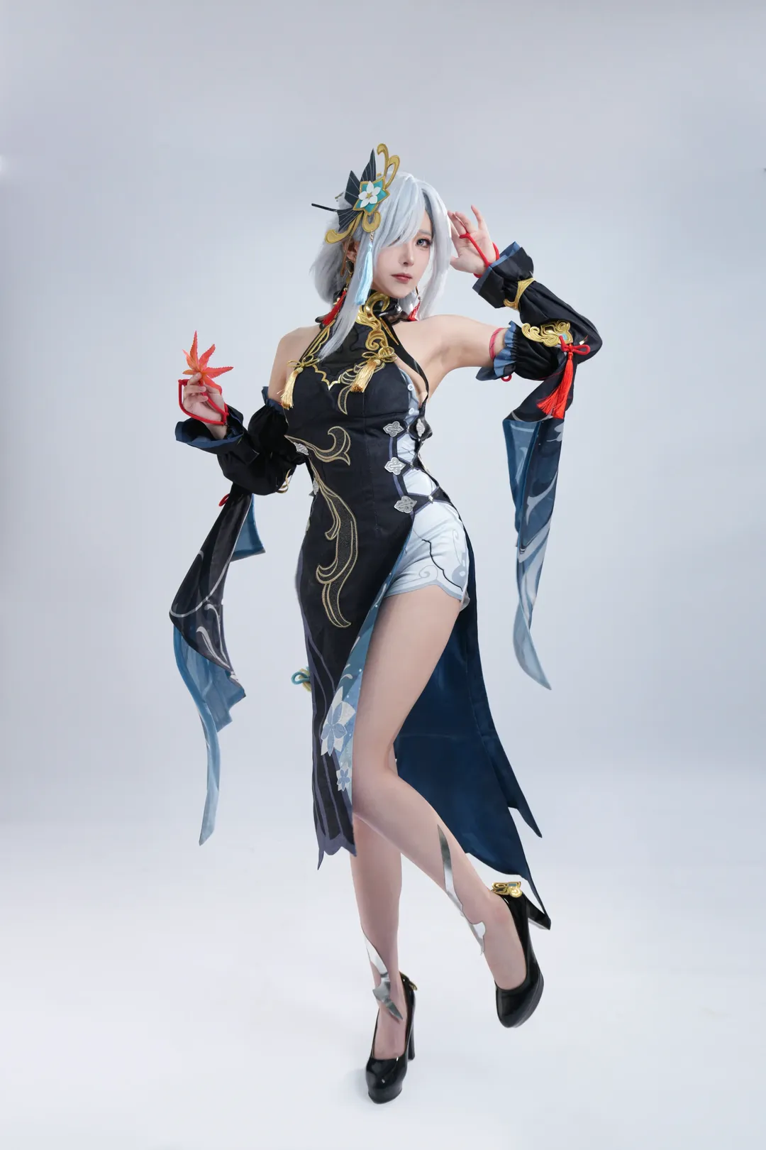 原神, Cosplay摄影, 申鹤cos, 二次元还原, 国风角色扮演