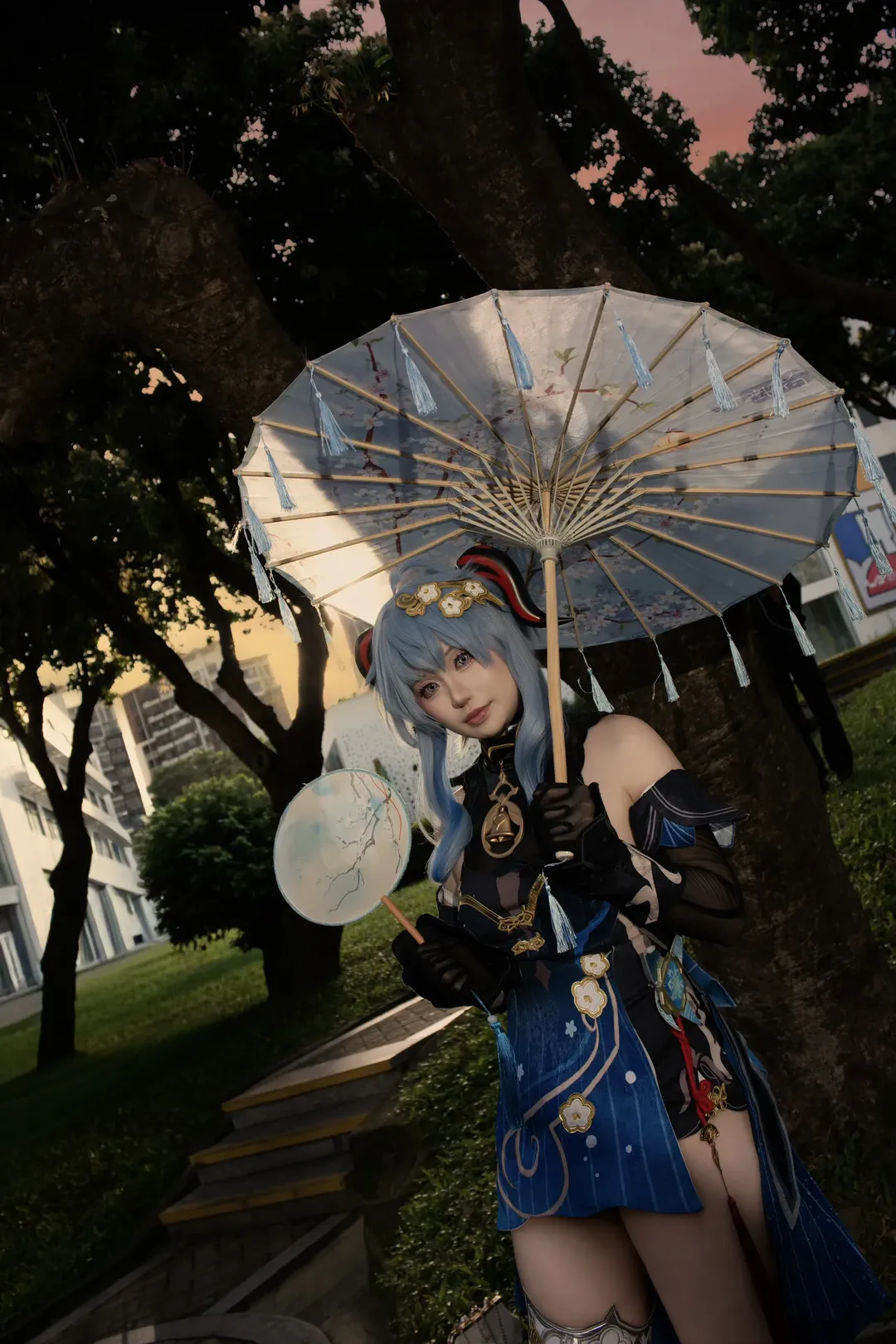 原神, 甘雨cos, cosplay摄影, 国风二次元, 夜景氛围感 - 第4张