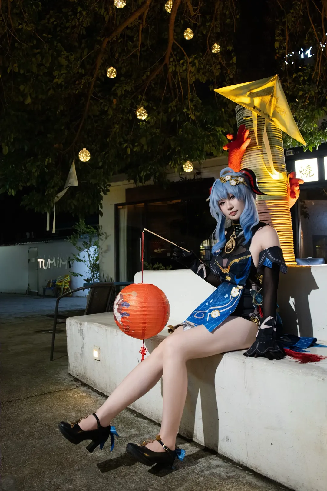 原神, 甘雨cos, cosplay摄影, 国风二次元, 夜景氛围感 - 第6张
