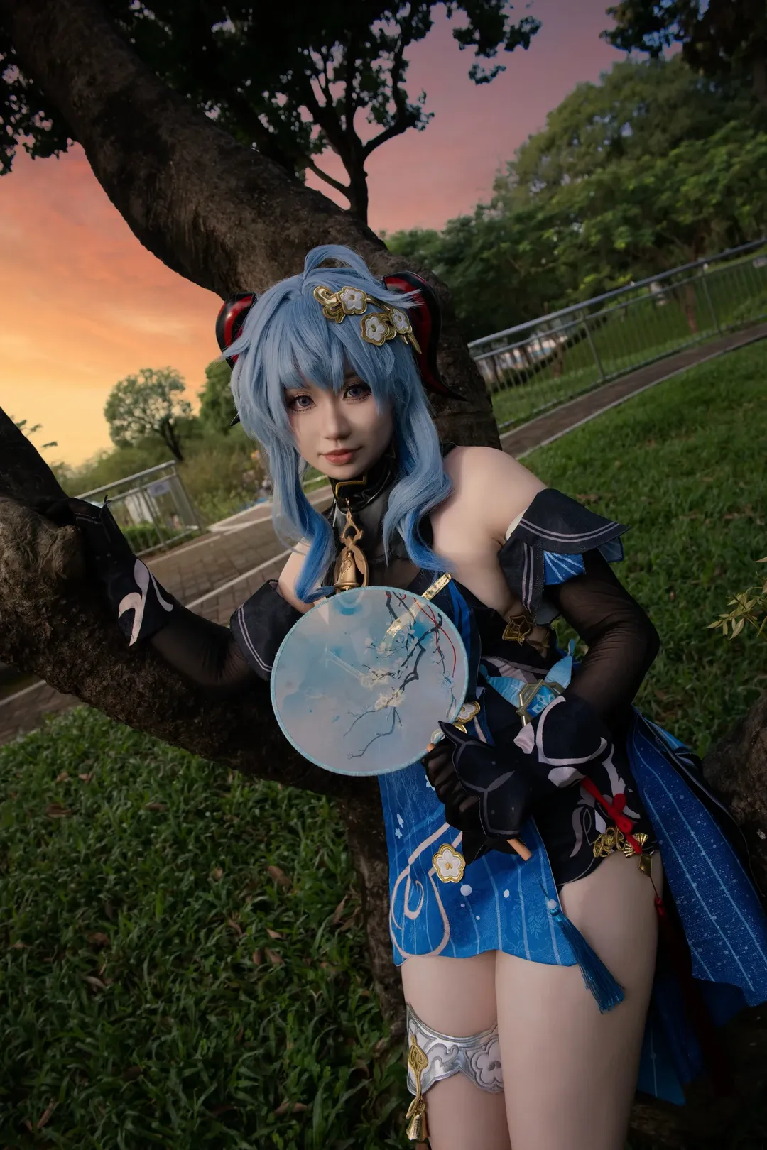 原神, 甘雨cos, cosplay摄影, 国风二次元, 夜景氛围感 - 第8张
