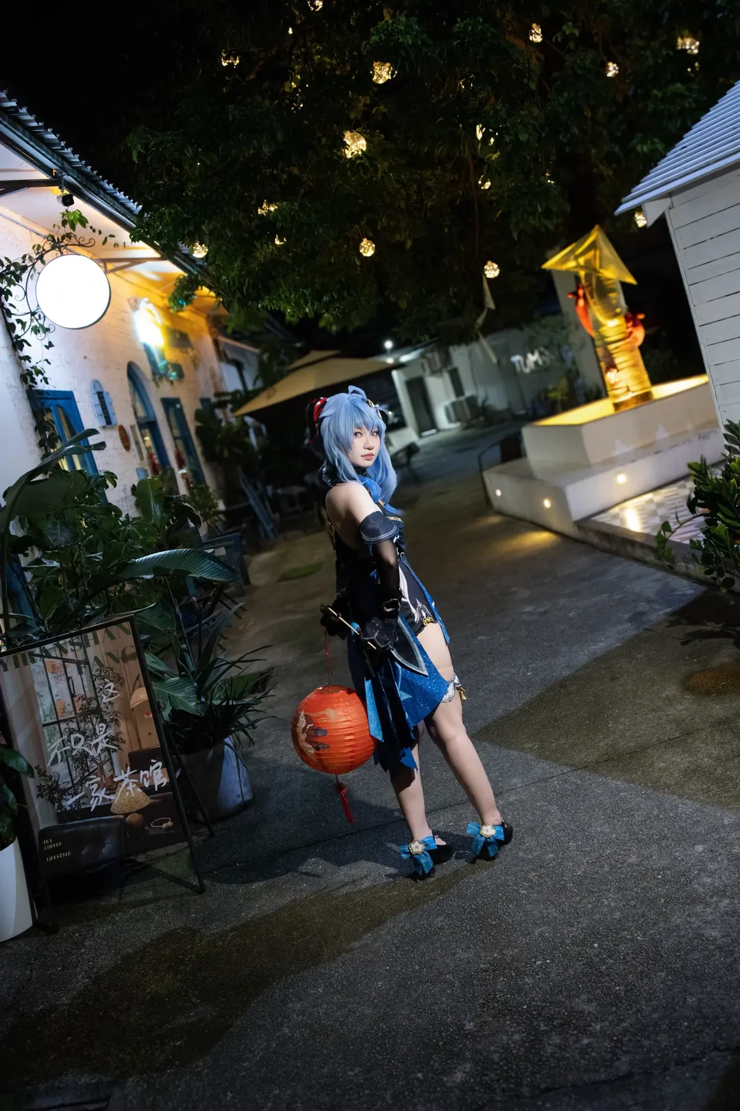 原神, 甘雨cos, cosplay摄影, 国风二次元, 夜景氛围感 - 第9张