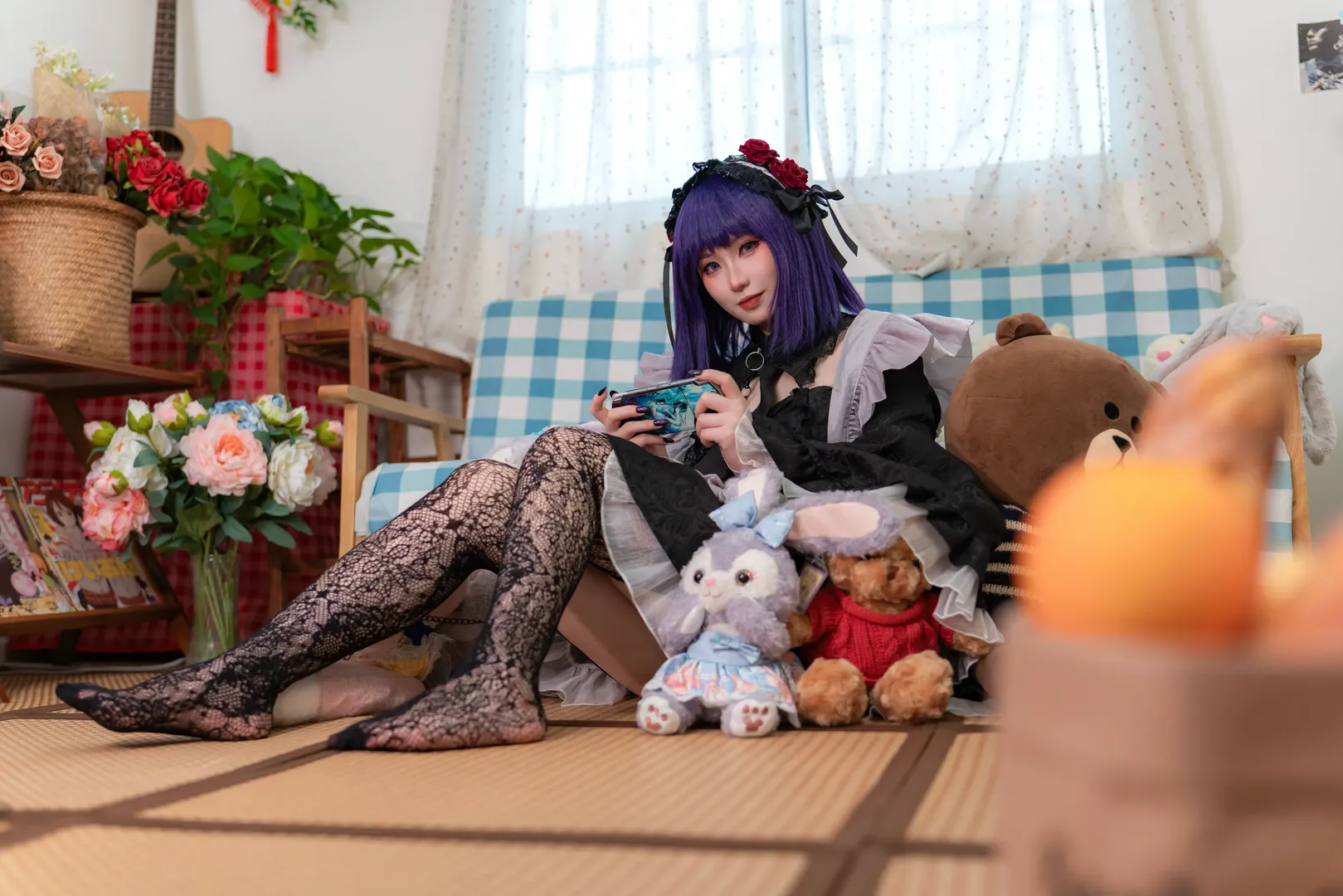二次元摄影, cosplay日常, 更衣人偶坠入爱河, 黑江雫cos, 哥特风女仆装 - 第13张