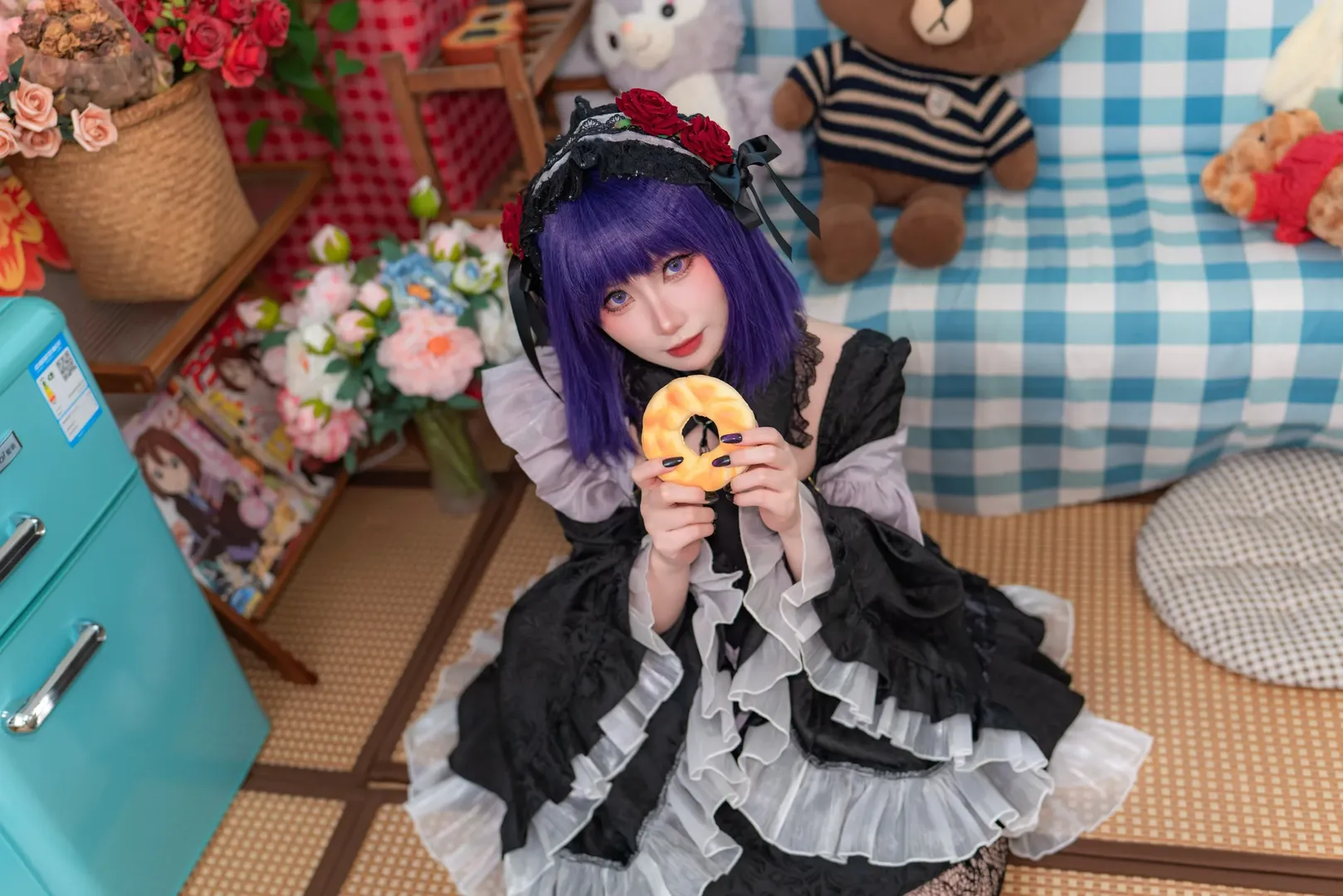 二次元摄影, cosplay日常, 更衣人偶坠入爱河, 黑江雫cos, 哥特风女仆装 - 第7张