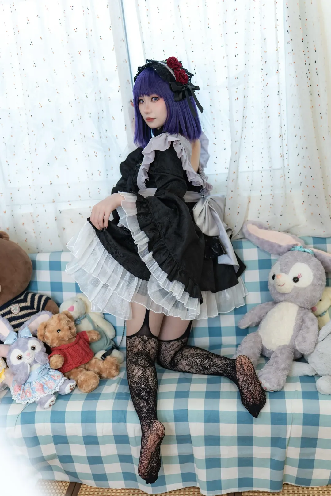 二次元摄影, cosplay日常, 更衣人偶坠入爱河, 黑江雫cos, 哥特风女仆装 - 第8张
