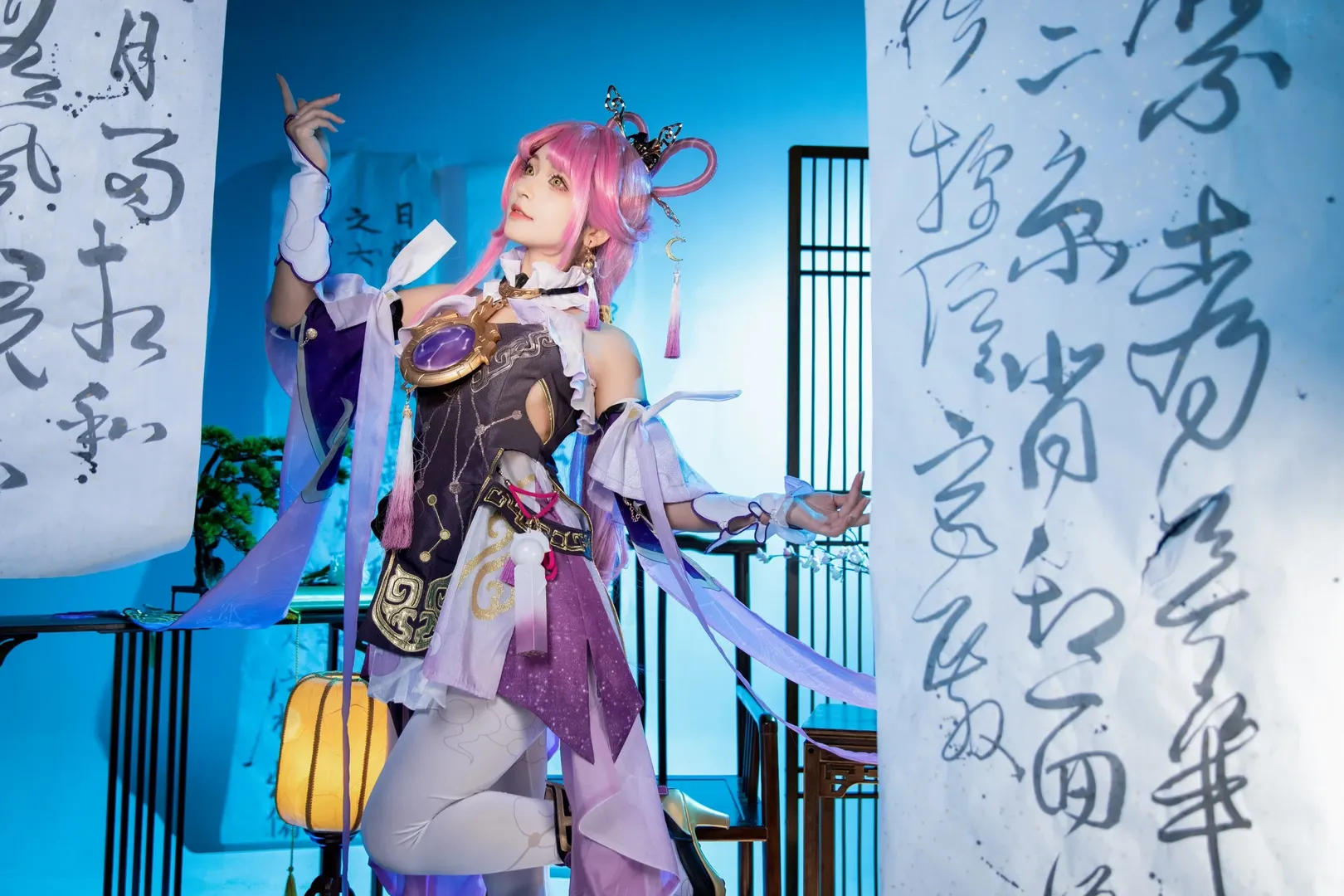 崩壊：スターレイル, 符玄コスプレ, 中華風コスプレ, 仙侠撮影, ピンクウィッグ - 10枚目