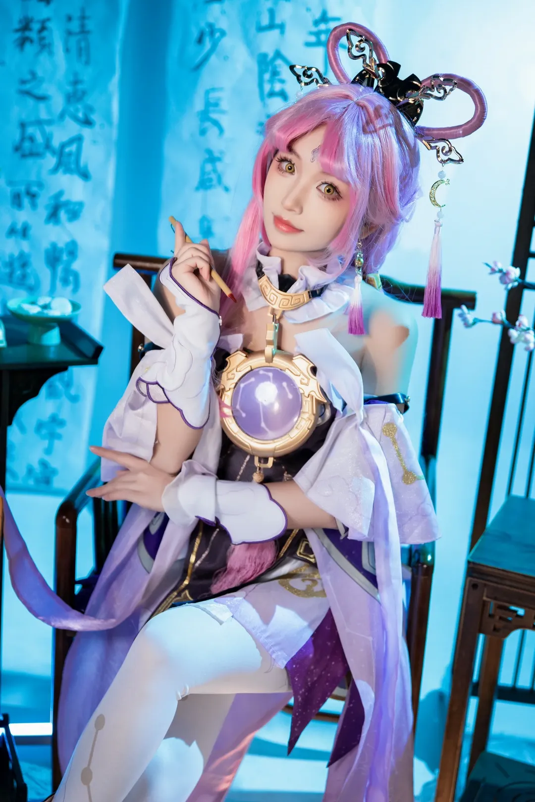 崩壊：スターレイル, 符玄コスプレ, 中華風コスプレ, 仙侠撮影, ピンクウィッグ - 11枚目