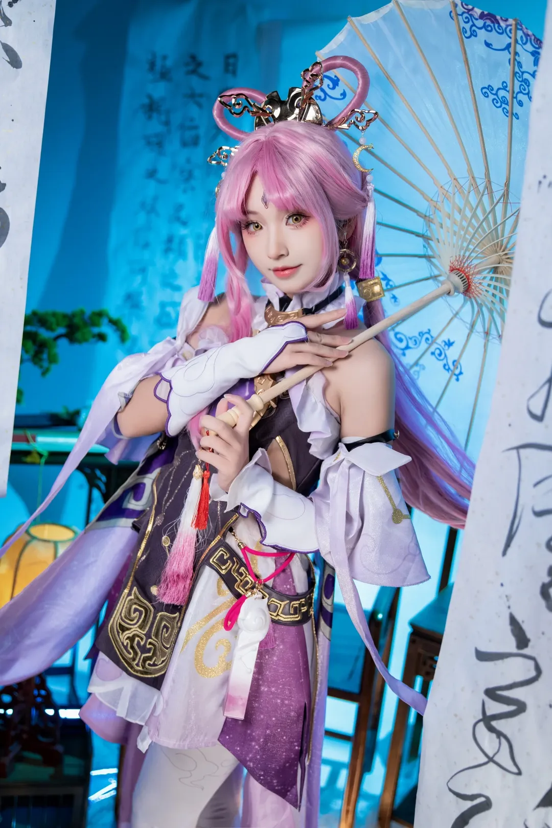 崩壊：スターレイル, 符玄コスプレ, 中華風コスプレ, 仙侠撮影, ピンクウィッグ - 3枚目