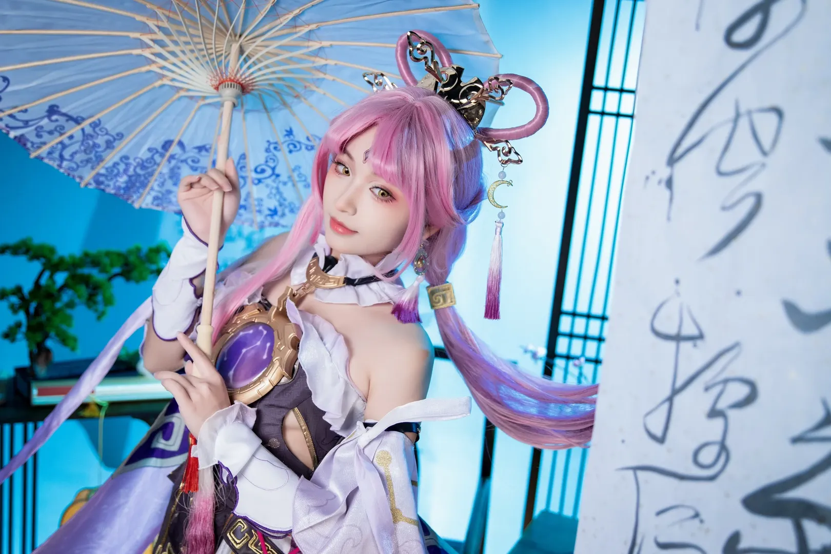 崩壊：スターレイル, 符玄コスプレ, 中華風コスプレ, 仙侠撮影, ピンクウィッグ - 6枚目