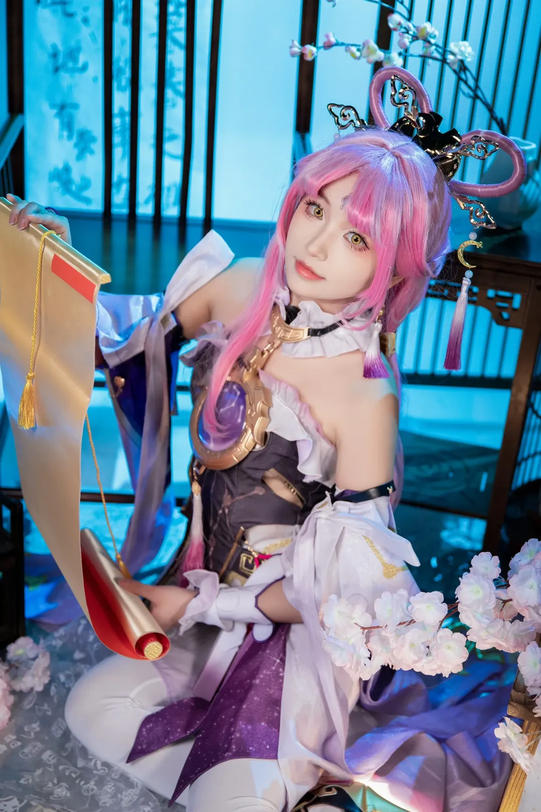 崩壊：スターレイル, 符玄コスプレ, 中華風コスプレ, 仙侠撮影, ピンクウィッグ - 7枚目