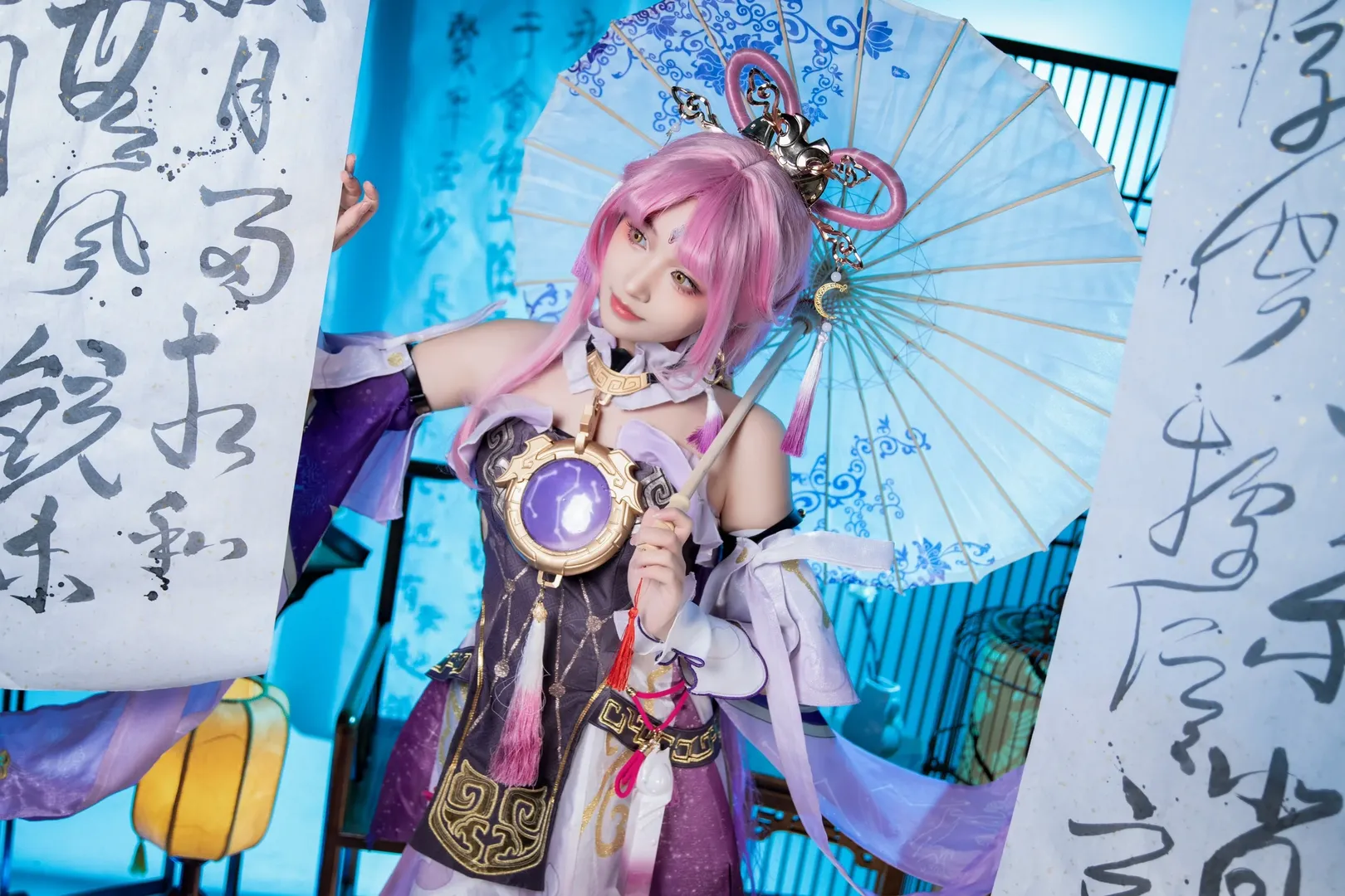 崩壊：スターレイル, 符玄コスプレ, 中華風コスプレ, 仙侠撮影, ピンクウィッグ - 9枚目