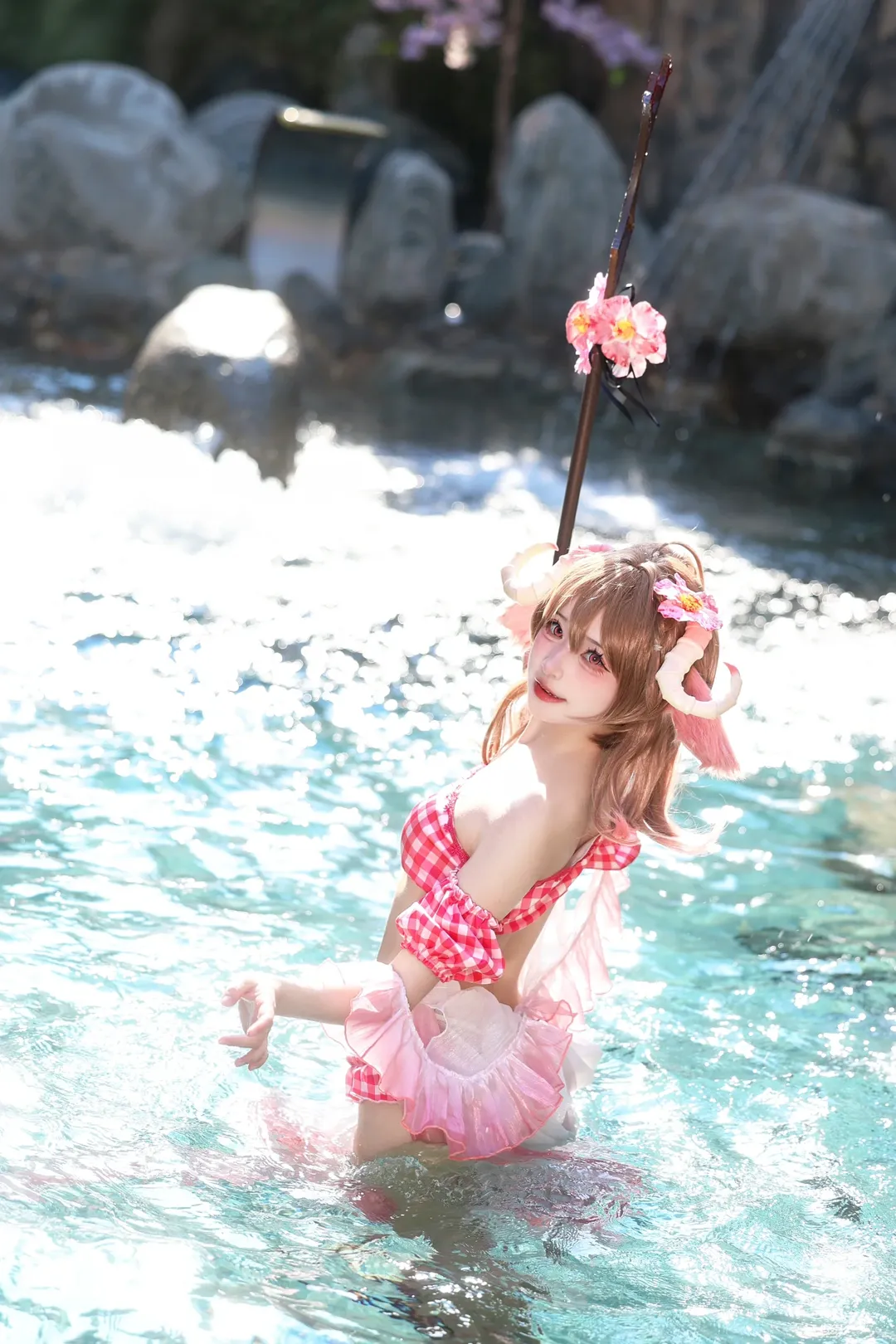 户外摄影, 明日方舟, 艾雅法拉cos, 夏日泳装, cosplay日常 - 第5张