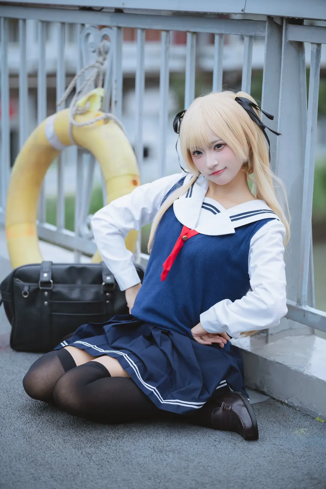英梨梨cos, 角色扮演摄影, 二次元日常, 水手服穿搭, 路人女主 - 第5张