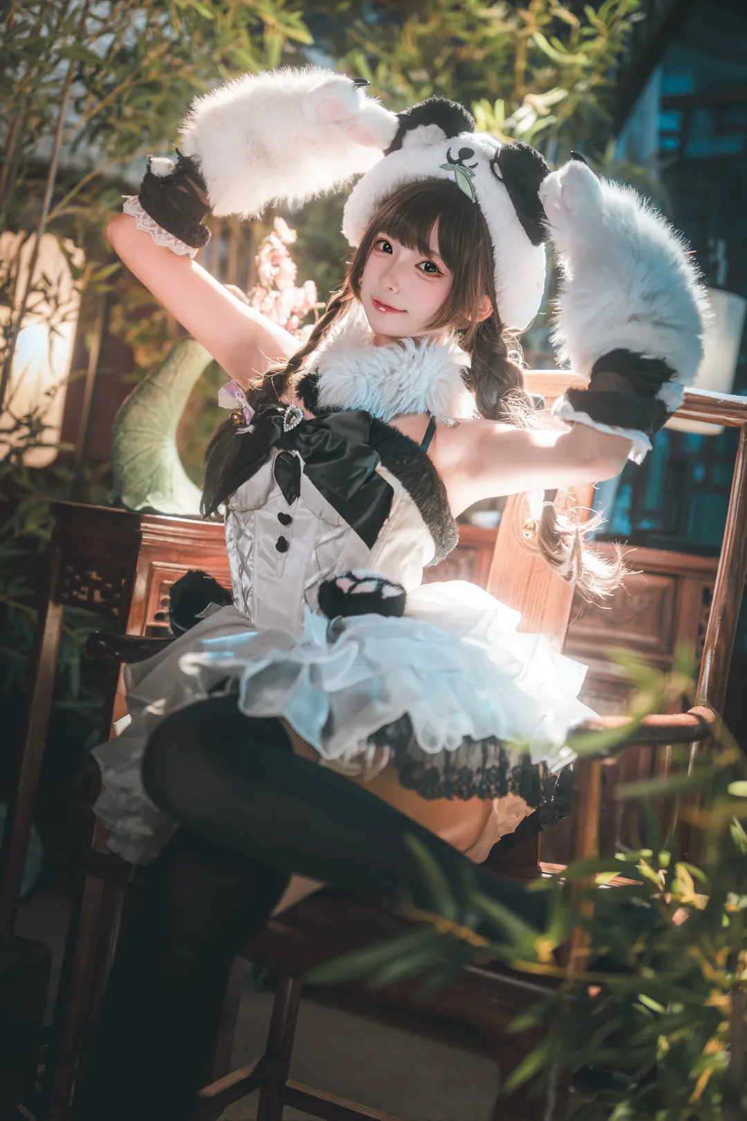 永劫无间, cosplay摄影, 沈妙cos, 国风美学, 熊猫少女 - 第2张