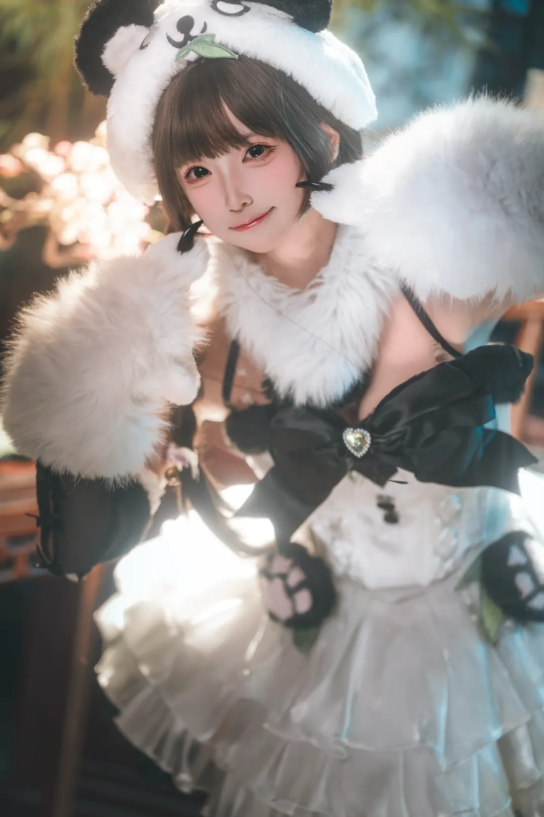 永劫无间, cosplay摄影, 沈妙cos, 国风美学, 熊猫少女 - 第3张