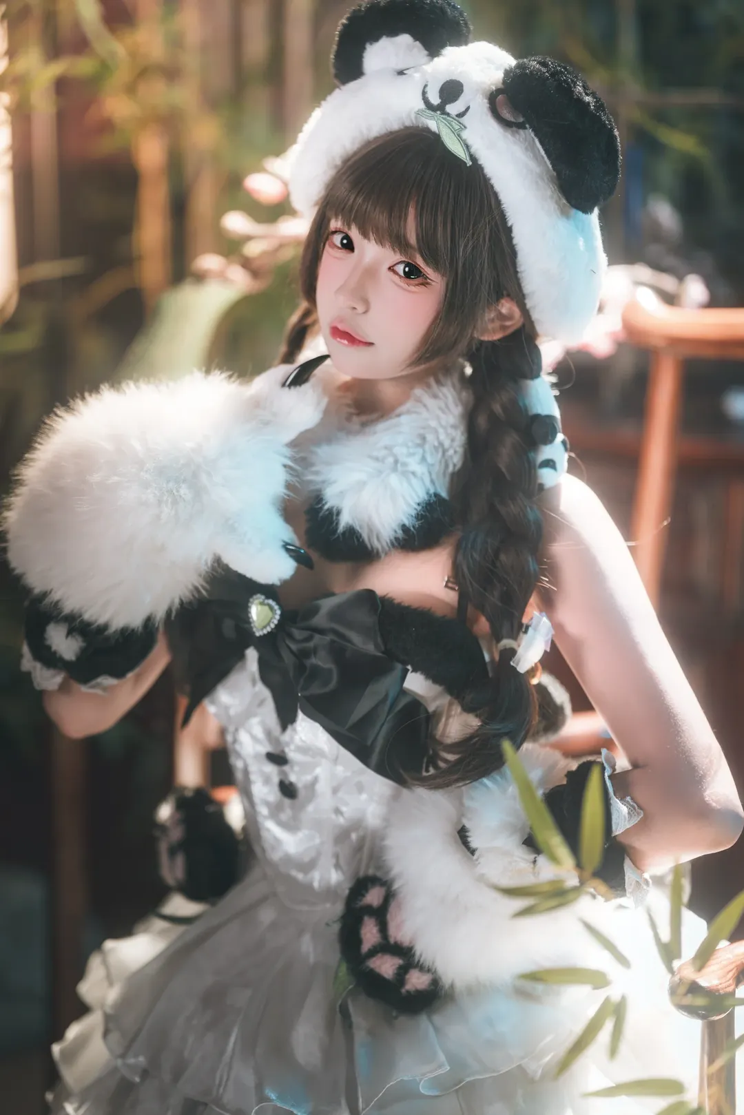 永劫无间, cosplay摄影, 沈妙cos, 国风美学, 熊猫少女 - 第4张