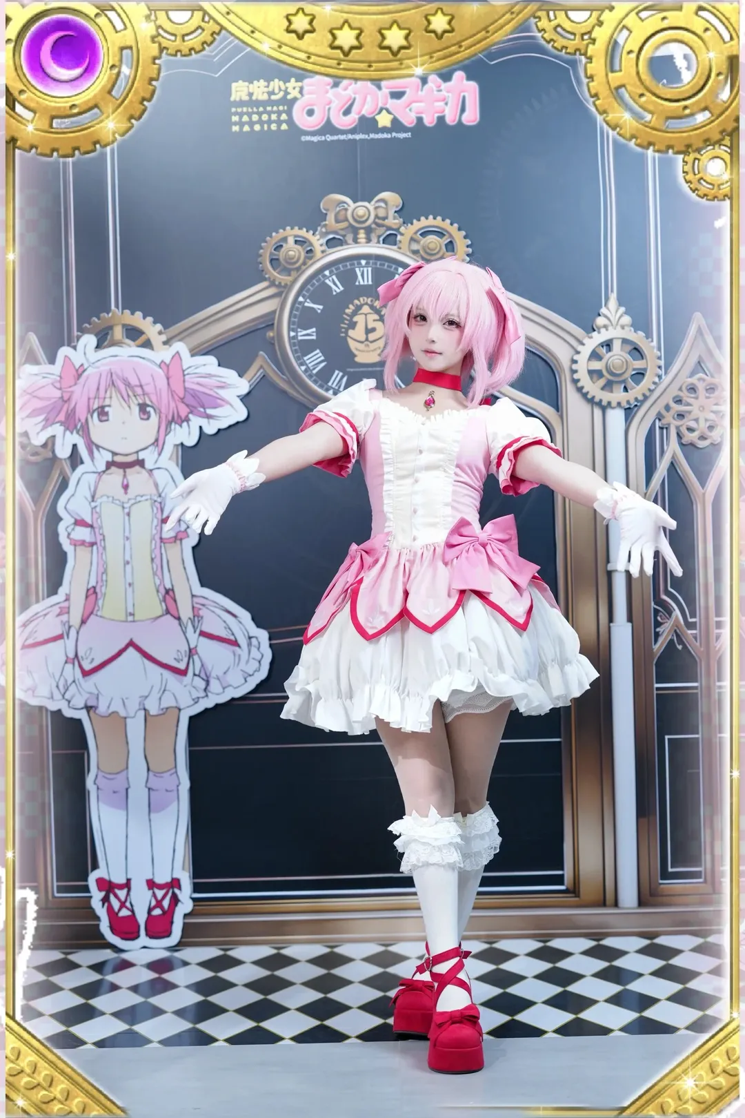 鹿目圆cos, 魔法少女小圆, 索尼联名, cosplay探店, 魔法少女小圆15周年 - 第5张