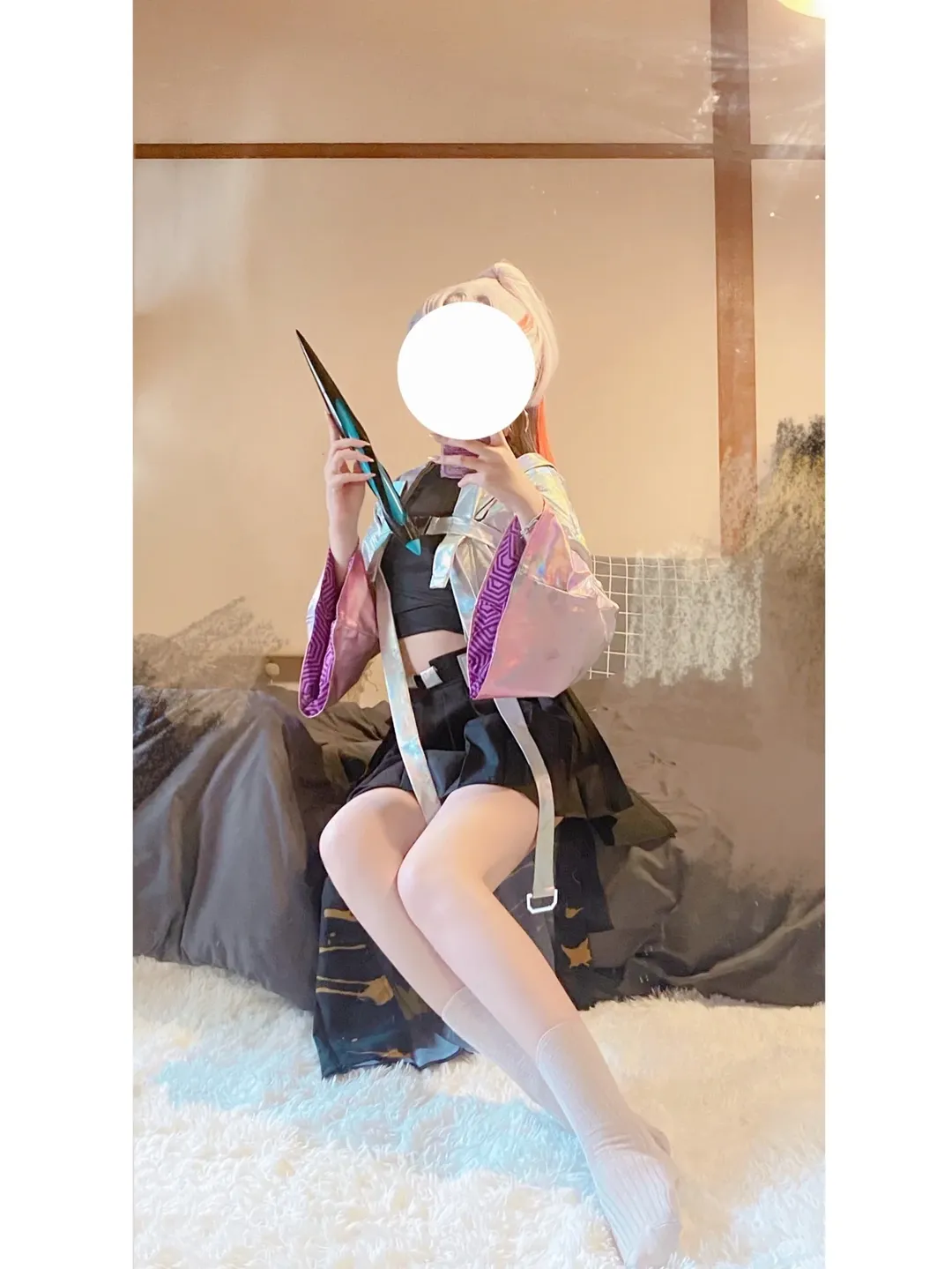 王者荣耀, cosplay日常, 白丝穿搭, 上官婉儿cos, 天狼绘梦者