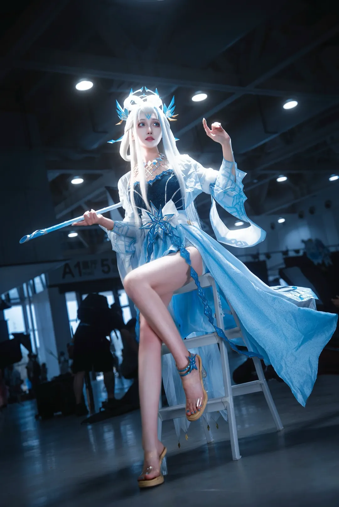 王者荣耀, 漫展现场, 露娜cos, 霜月吟cos, 冰雪造型