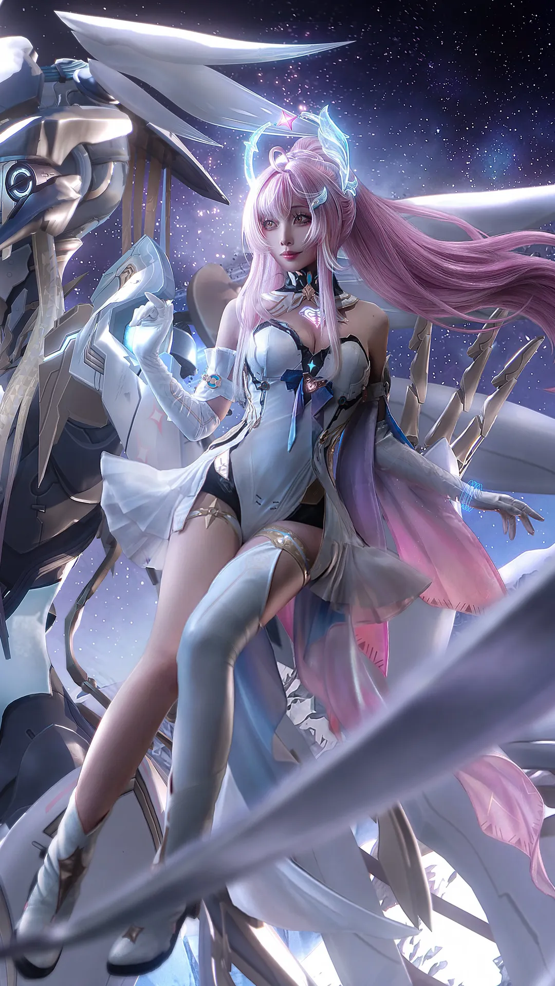 鸣潮, 爱弥斯cos, cosplay摄影, 鸣潮创作激励, 科幻机甲cosplay
