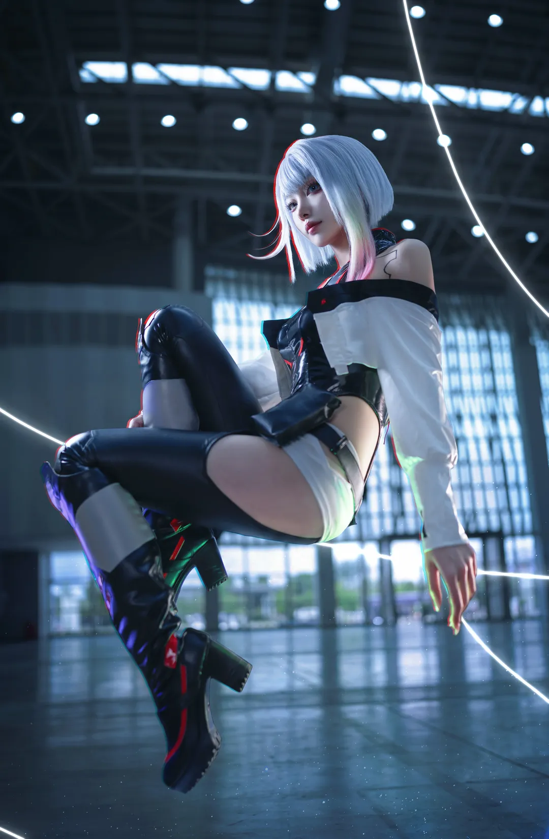 鳴潮, 二次元cosplay, 露西cos, 賽博朋克攝影, 賽博朋克邊緣行者