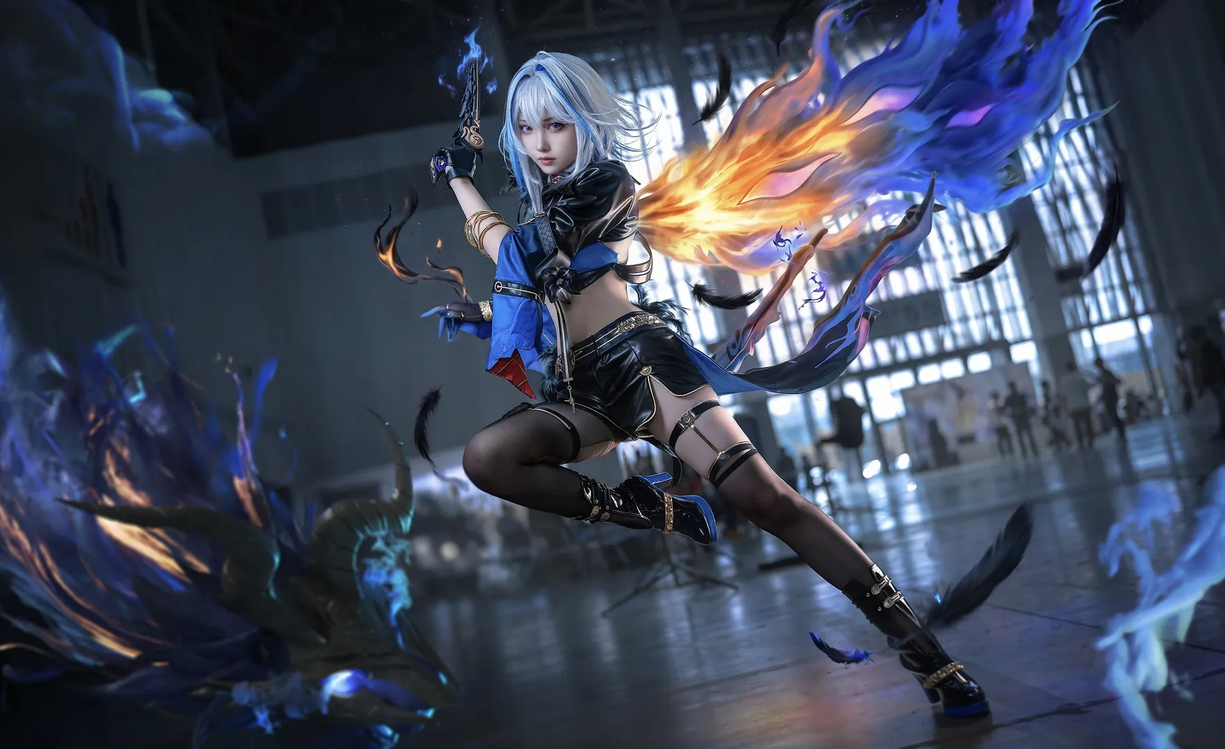 鸣潮cos, cosplay摄影, 青岛漫展, DCST体验官, 国风赛博风 - 第4张