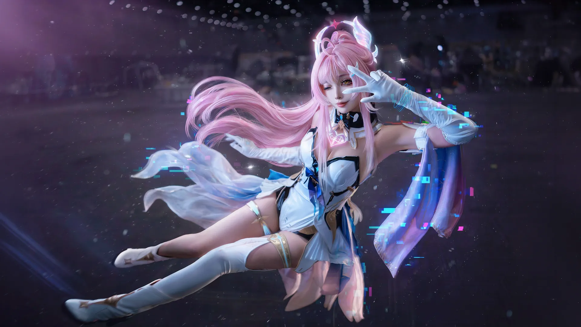 鸣潮cos, cosplay摄影, 青岛漫展, DCST体验官, 国风赛博风 - 第6张