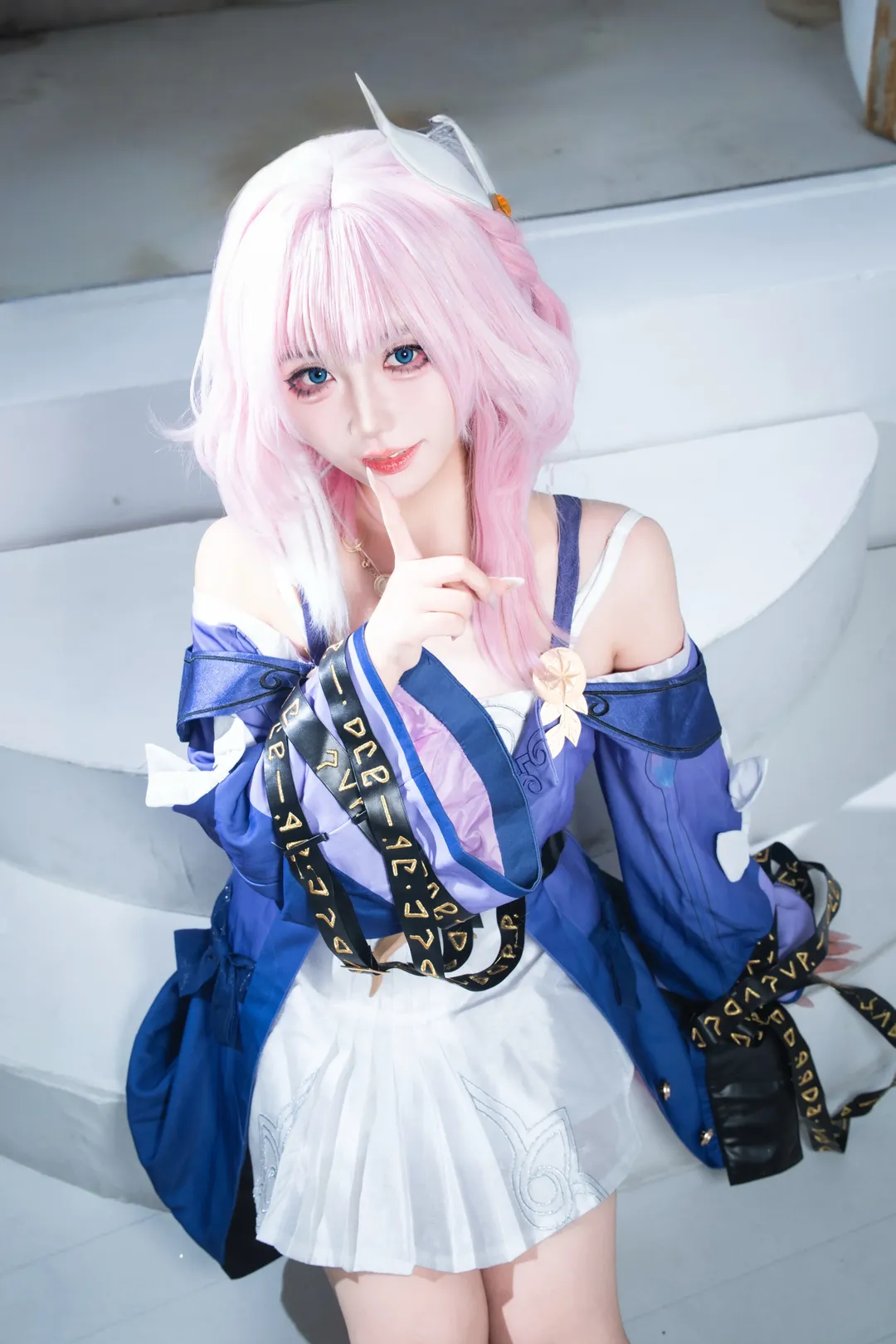 崩壞星穹鐵道, 二次元美少女, 小昔漣cos, 粉色頭髮cosplay, 翁法羅斯cos
