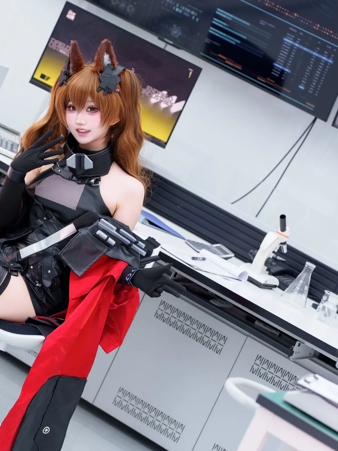 明日方舟终末地, cosplay摄影, 机能风穿搭, 洁尔佩塔cos, 战术科研风 - 第2张