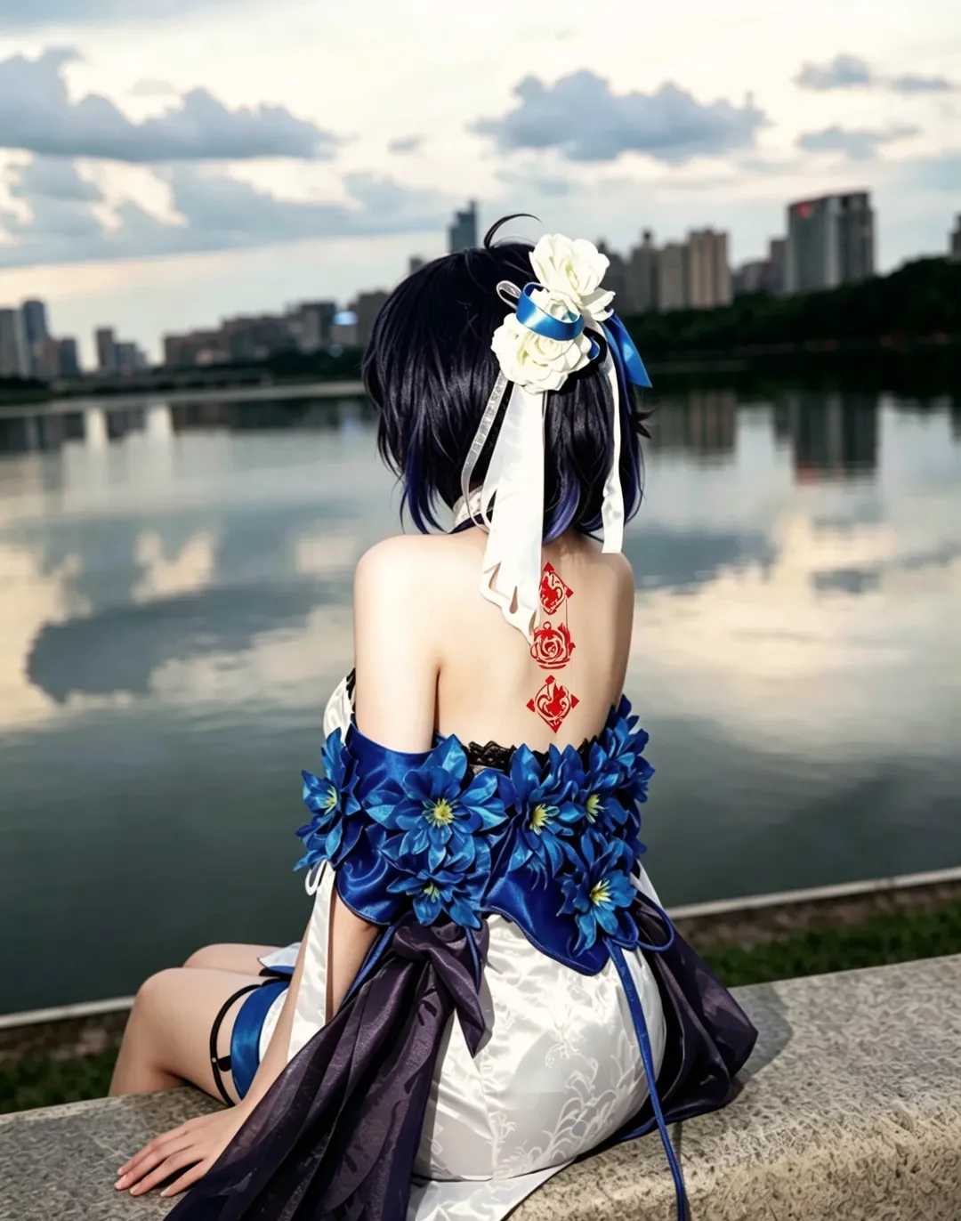 希儿cos, 崩坏三, 二次元cos, 旗袍cos, 墨染镜华