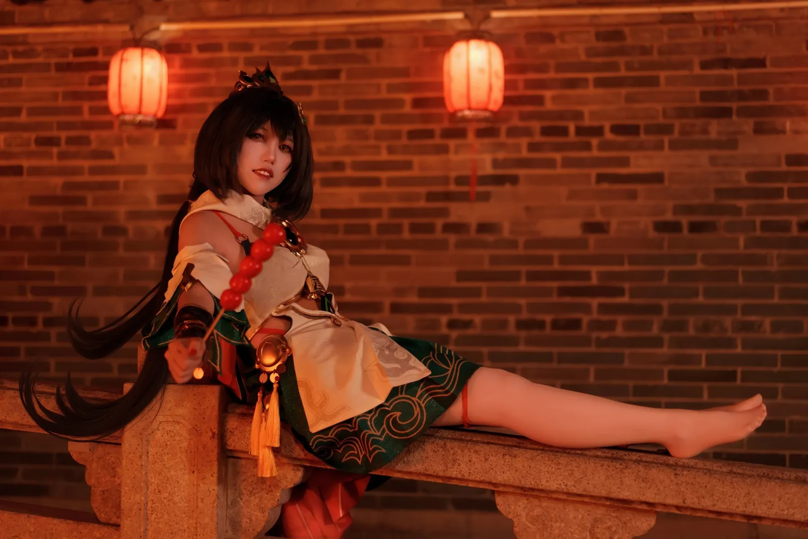 崩坏星穹铁道, 古风cosplay, 云璃cos, 二次元角色, 夜景摄影