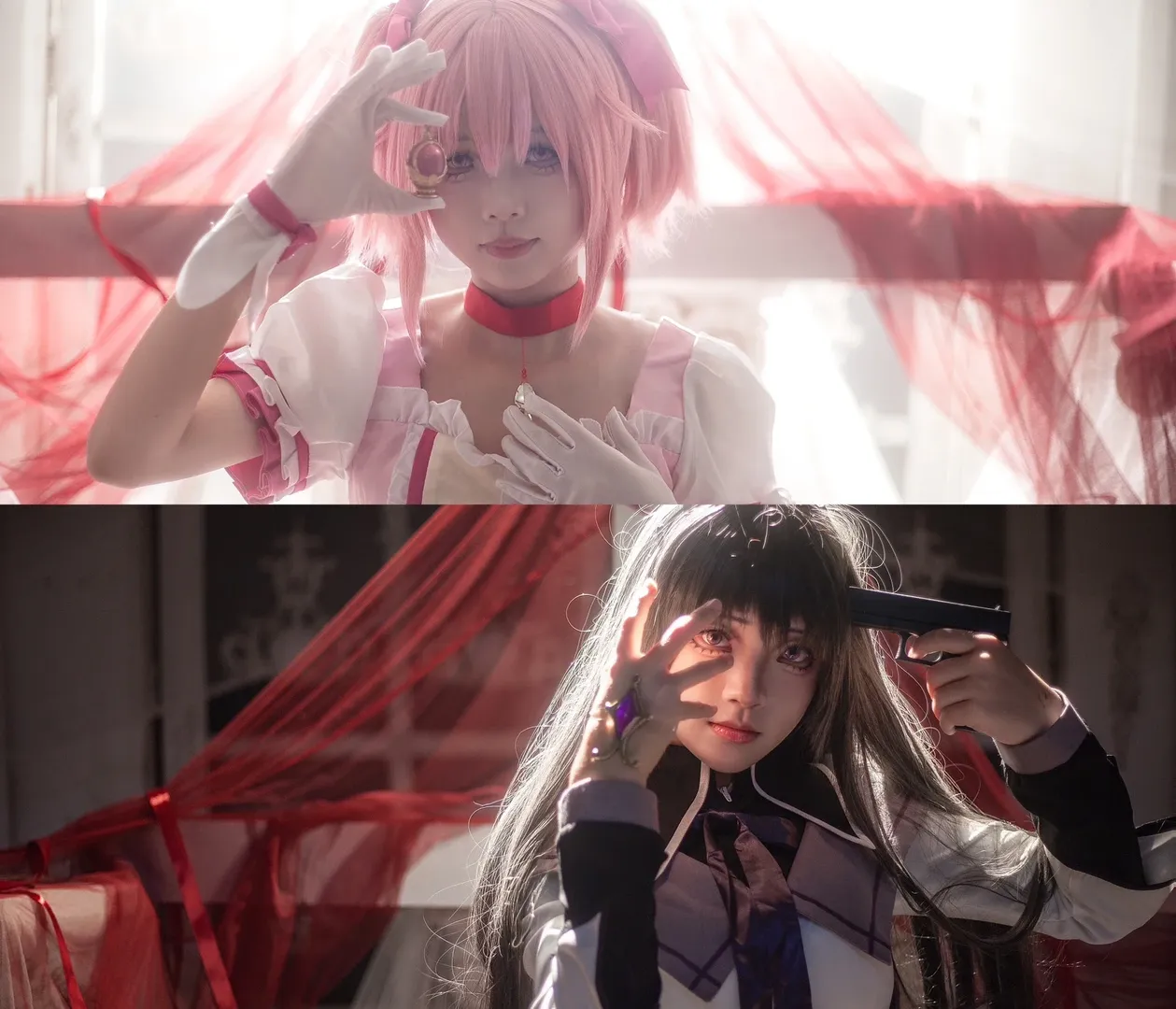鹿目圓cos, 魔法少女小圓, cosplay攝影, 廣州約拍, 暗黑氛圍 - 第3張