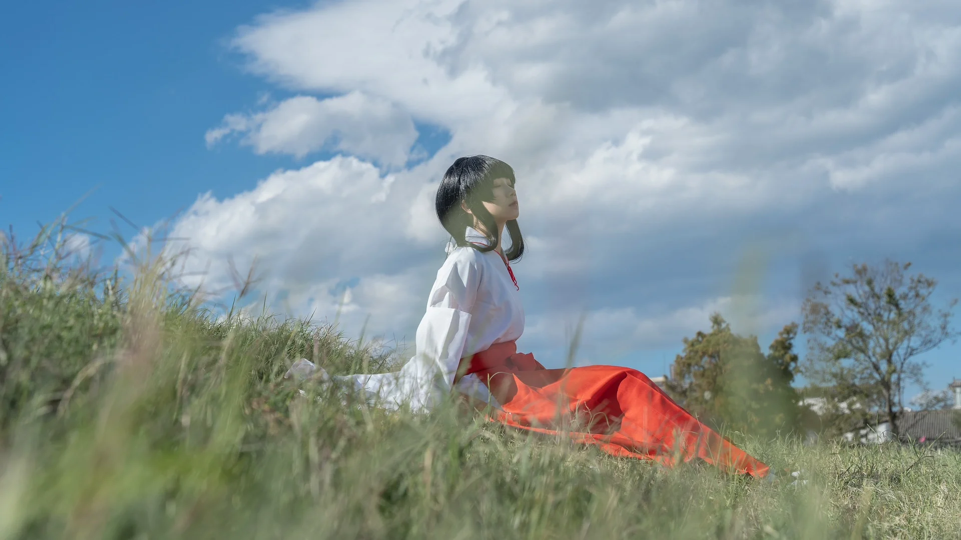巫女服, 桔梗cos, 犬夜叉, cosplay外景, 大理摄影 - 第4张