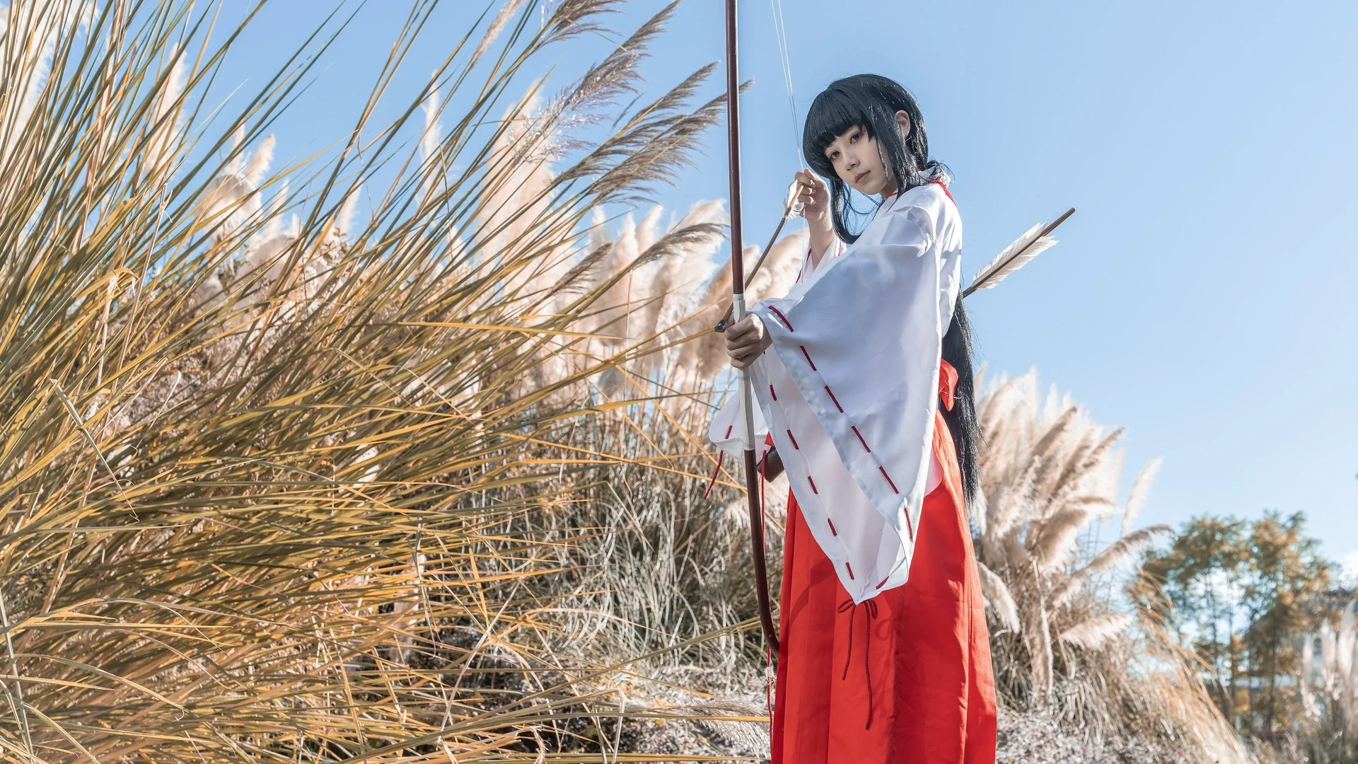 巫女服, 桔梗cos, 犬夜叉, cosplay外景, 大理摄影 - 第8张