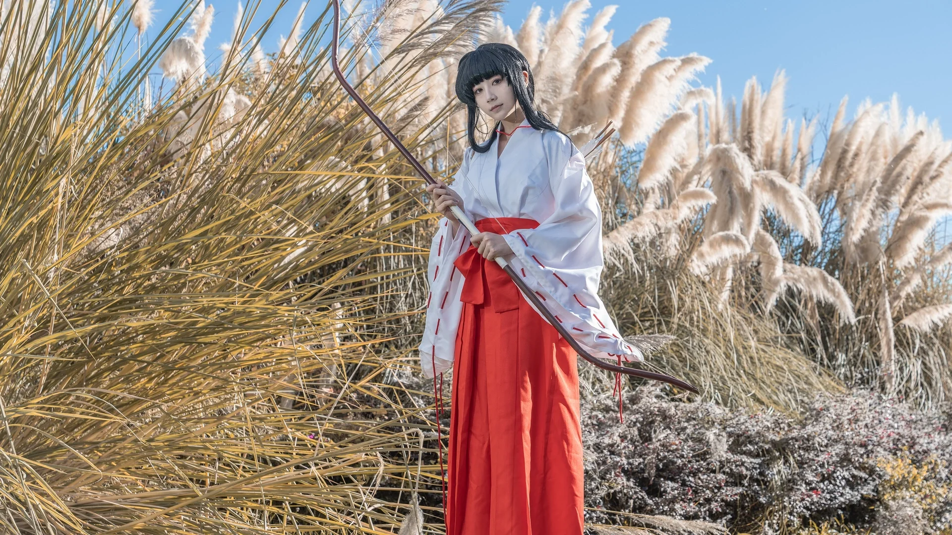 巫女服, 桔梗cos, 犬夜叉, cosplay外景, 大理摄影 - 第9张