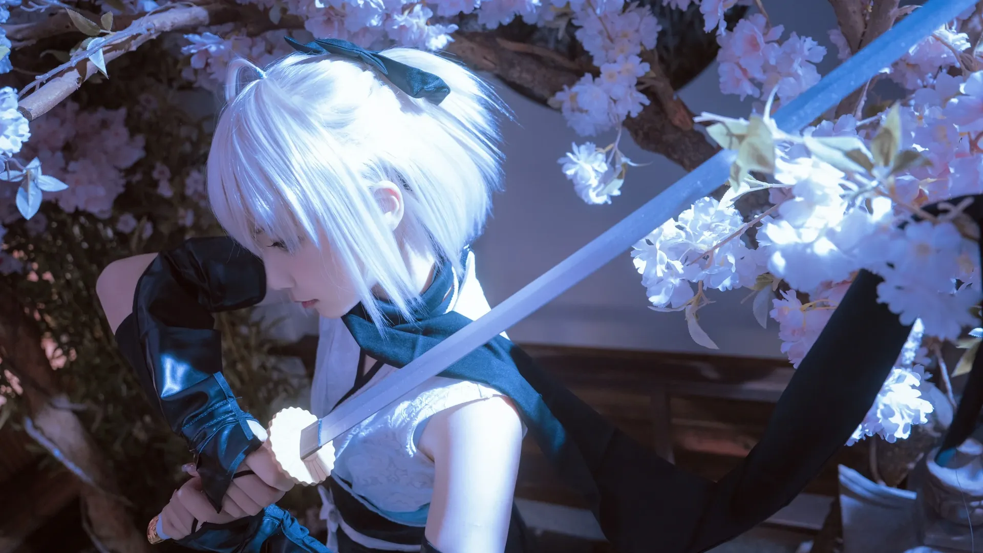 二次元攝影, Fate/Grand Order, 沖田總司cos, 和風寫真, 櫻花庭院 - 第13張
