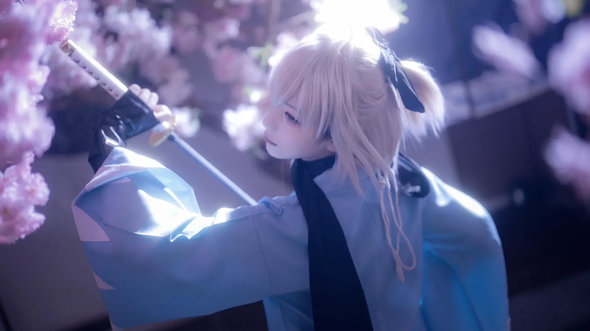 二次元攝影, Fate/Grand Order, 沖田總司cos, 和風寫真, 櫻花庭院 - 第15張