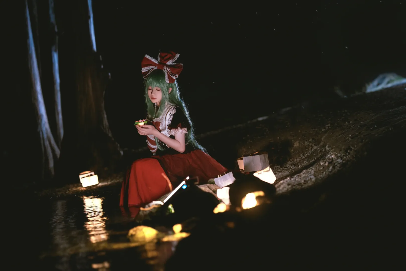 东方project, cosplay摄影, 键山雏cos, 大理洱海, 女儿节 - 第4张