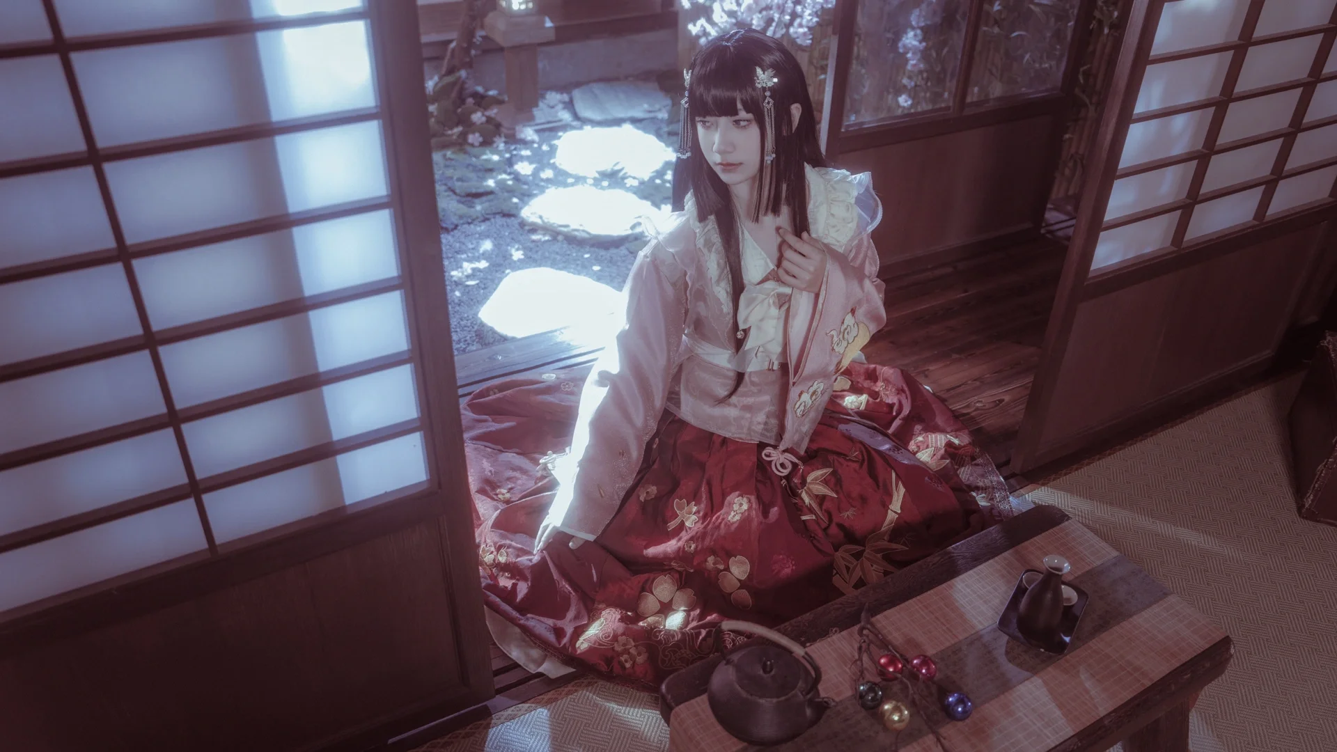 东方Project, 和风摄影, 古风Cosplay, 蓬莱山辉夜cos, 竹取物语 - 第12张