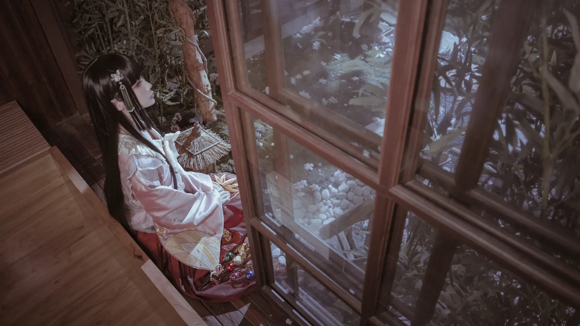 东方Project, 和风摄影, 古风Cosplay, 蓬莱山辉夜cos, 竹取物语 - 第15张