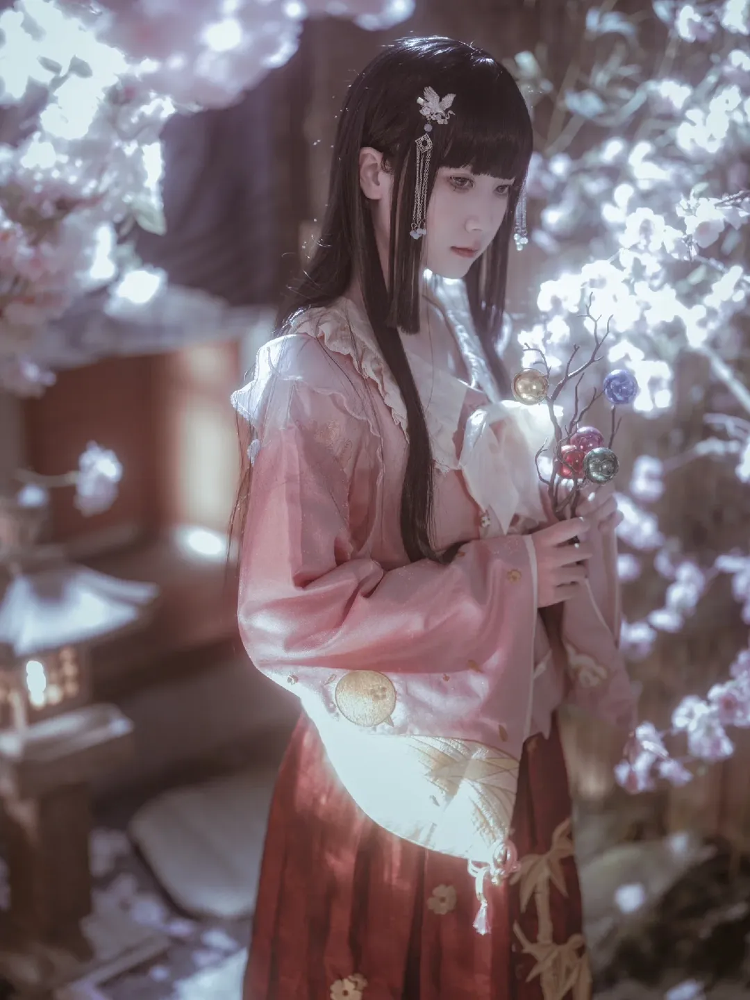 东方Project, 和风摄影, 古风Cosplay, 蓬莱山辉夜cos, 竹取物语 - 第3张