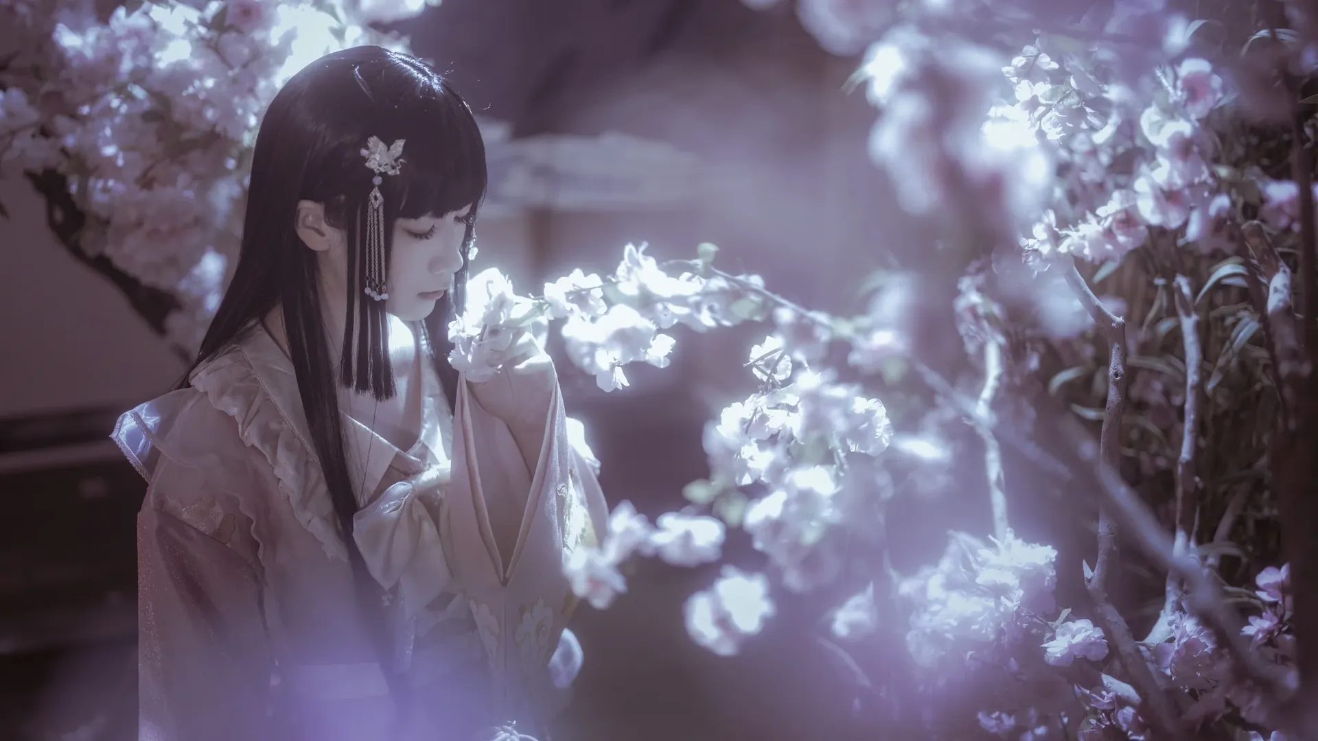 东方Project, 和风摄影, 古风Cosplay, 蓬莱山辉夜cos, 竹取物语 - 第4张