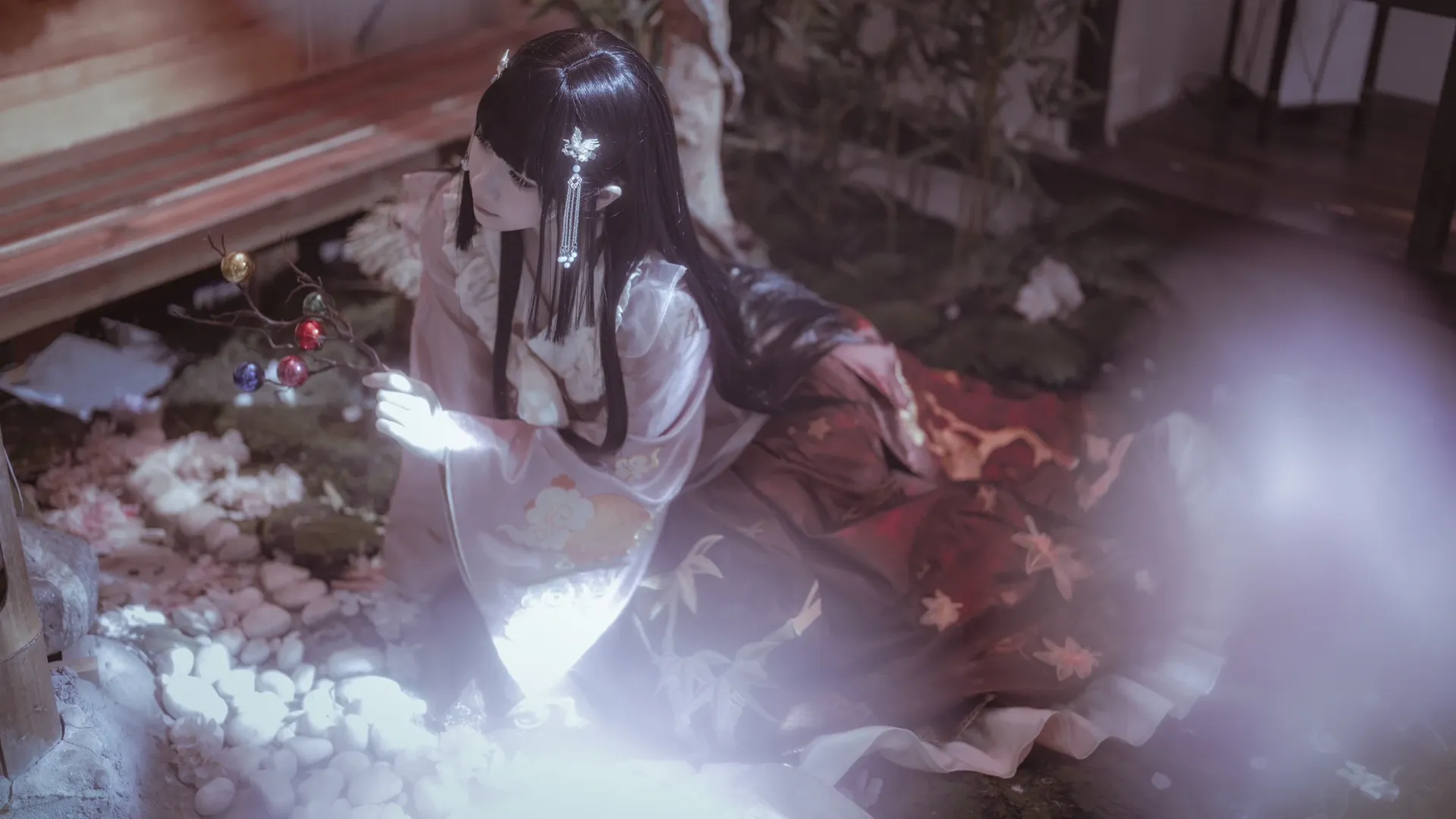 东方Project, 和风摄影, 古风Cosplay, 蓬莱山辉夜cos, 竹取物语 - 第5张