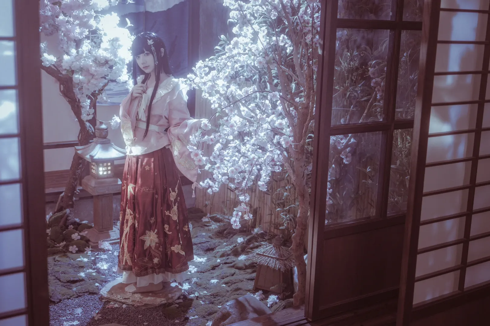 东方Project, 和风摄影, 古风Cosplay, 蓬莱山辉夜cos, 竹取物语 - 第6张