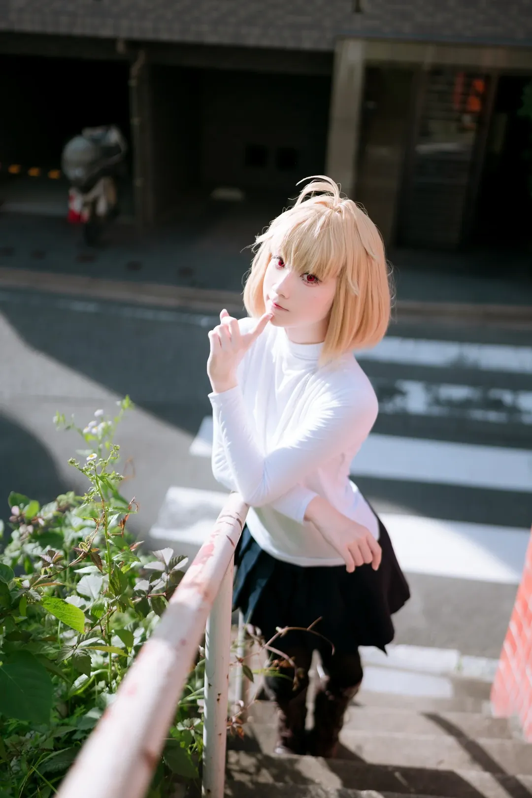cosplay日常, 黑丝穿搭, 月姬, 爱尔奎特布伦史塔德cos, 金发短发 - 第10张