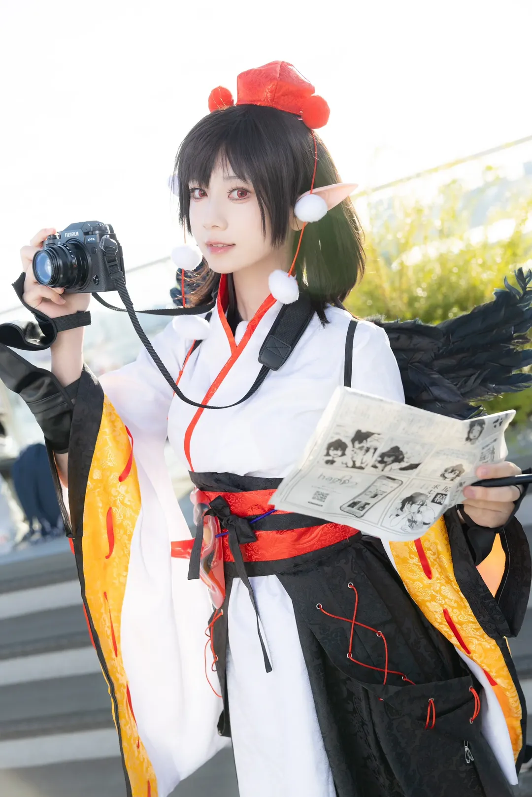 场照, 射命丸文cos, cosplay摄影, 東方project, 例大祭 - 第1张