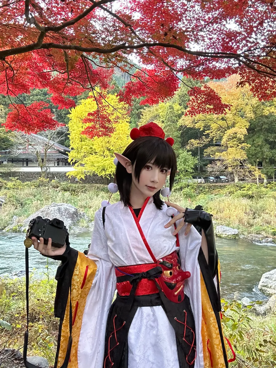 東方Project, 射命丸文 コスプレ, コスプレ撮影, 東方風神録, 紅葉ロケ - 10枚目