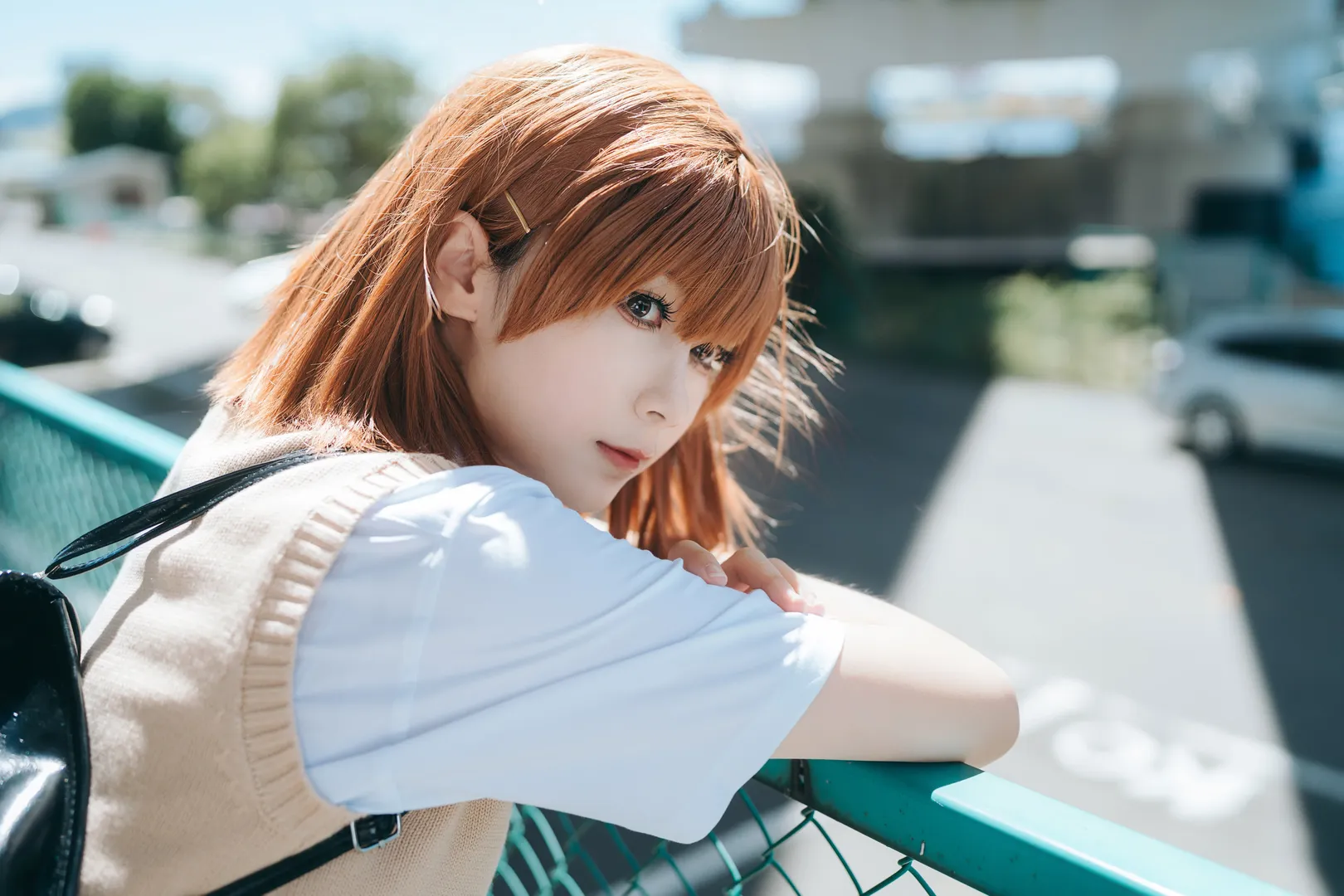 二次元コスプレ, ロケーション撮影, JK制服コーデ, とある科学の超電磁砲, 御坂美琴 コスプレ - 10枚目