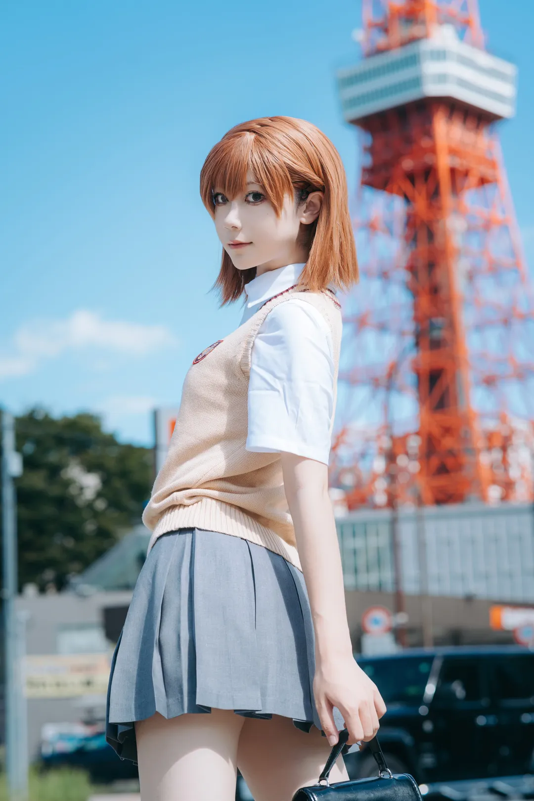 二次元コスプレ, ロケーション撮影, JK制服コーデ, とある科学の超電磁砲, 御坂美琴 コスプレ - 3枚目